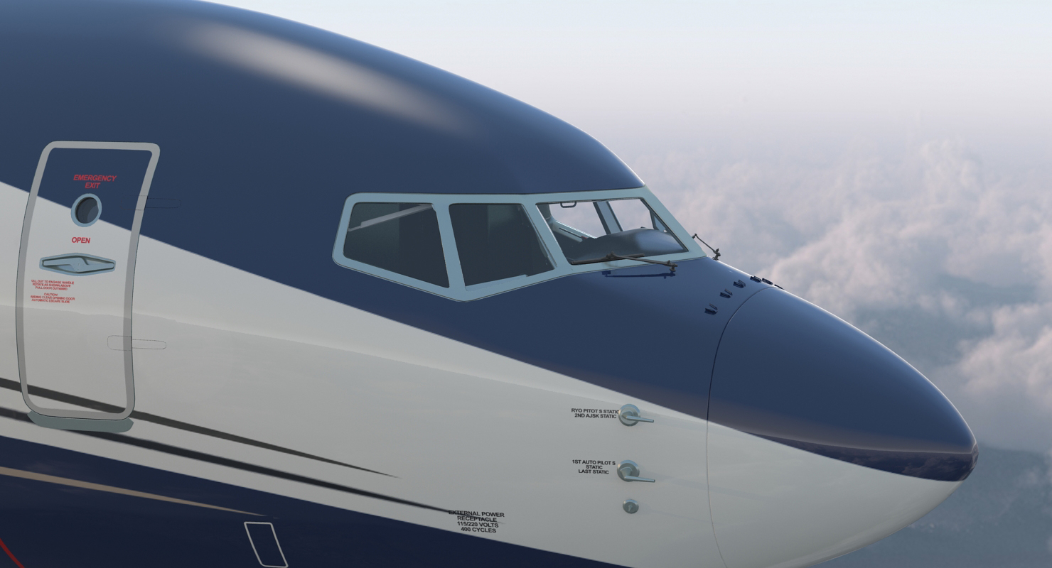 Boeing 737 900 Generic Rigged 3D model