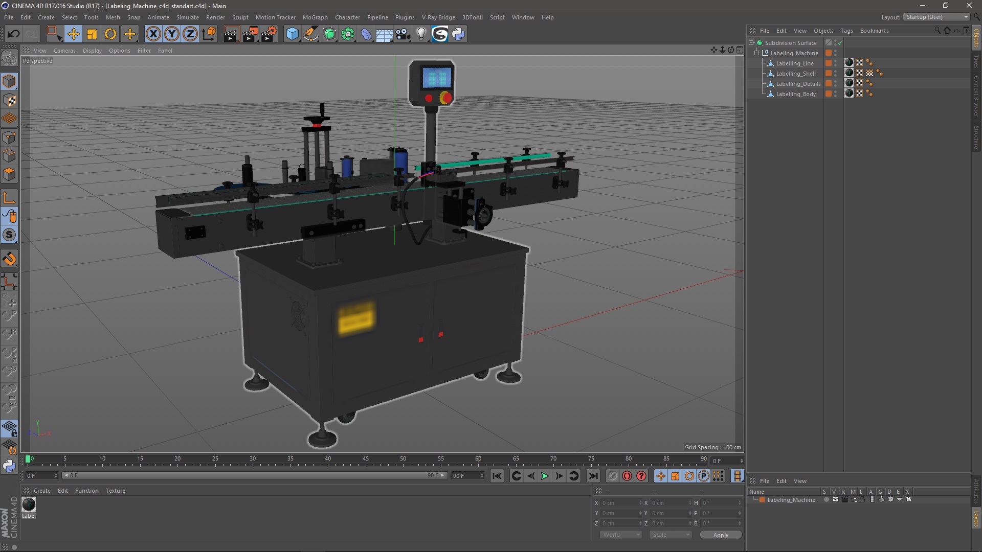 3D Labeling Machine