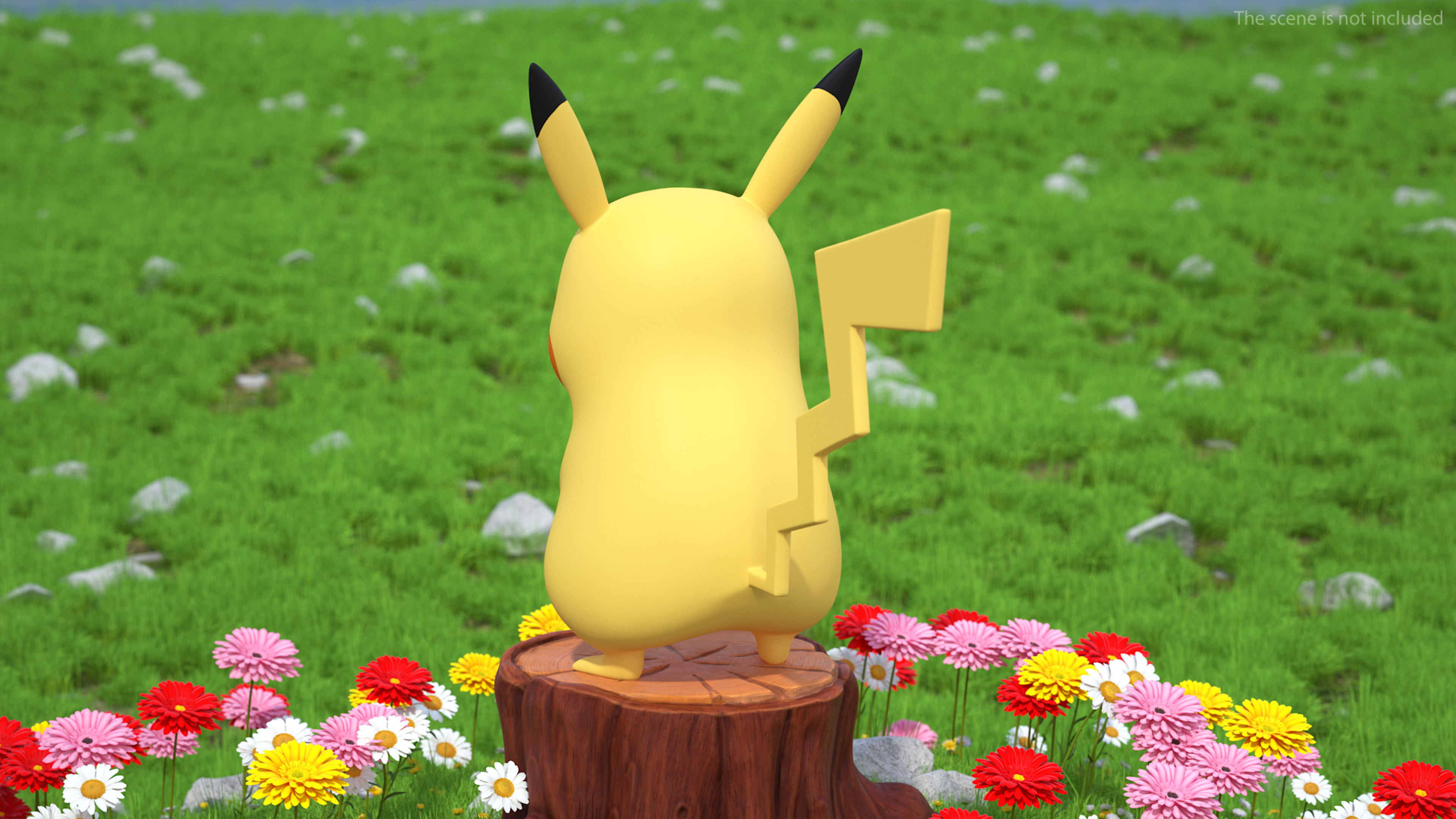 3D Pikachu Character Rigged for Maya model