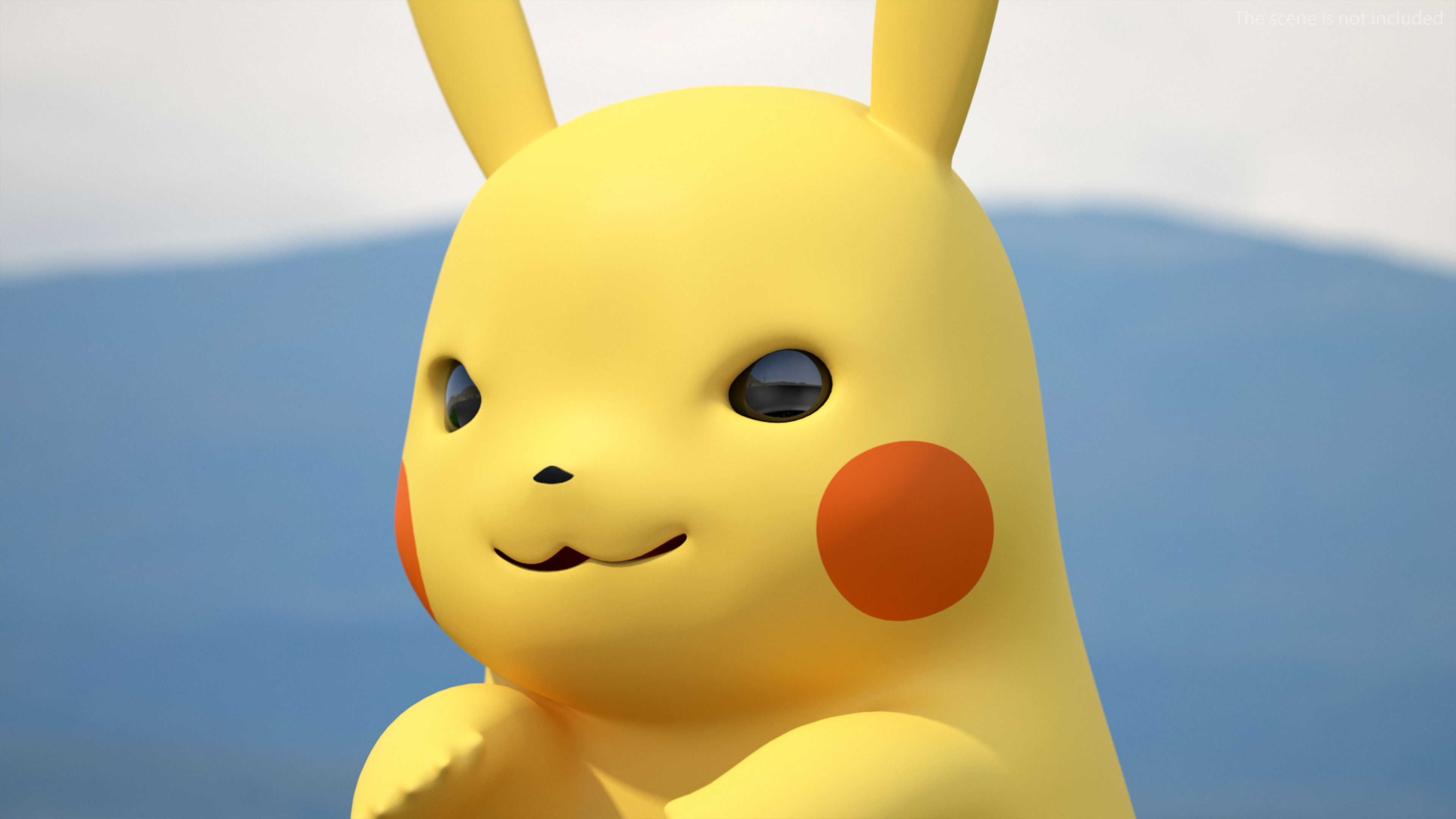 3D Pikachu Character Rigged for Maya model