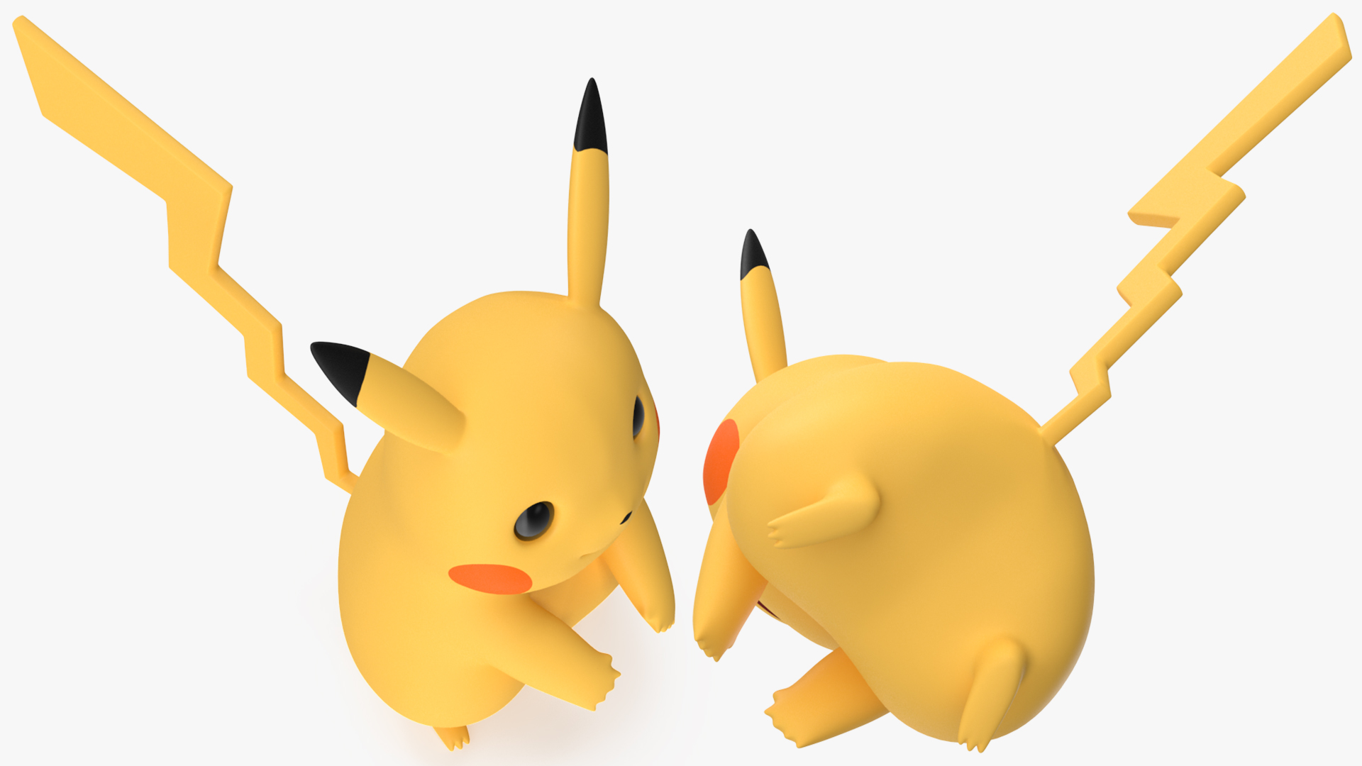 3D Pikachu Character Rigged for Maya model