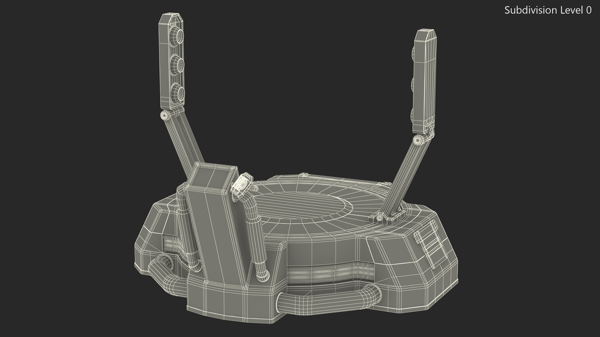 3D model Sci Fi Teleport Machine is Off