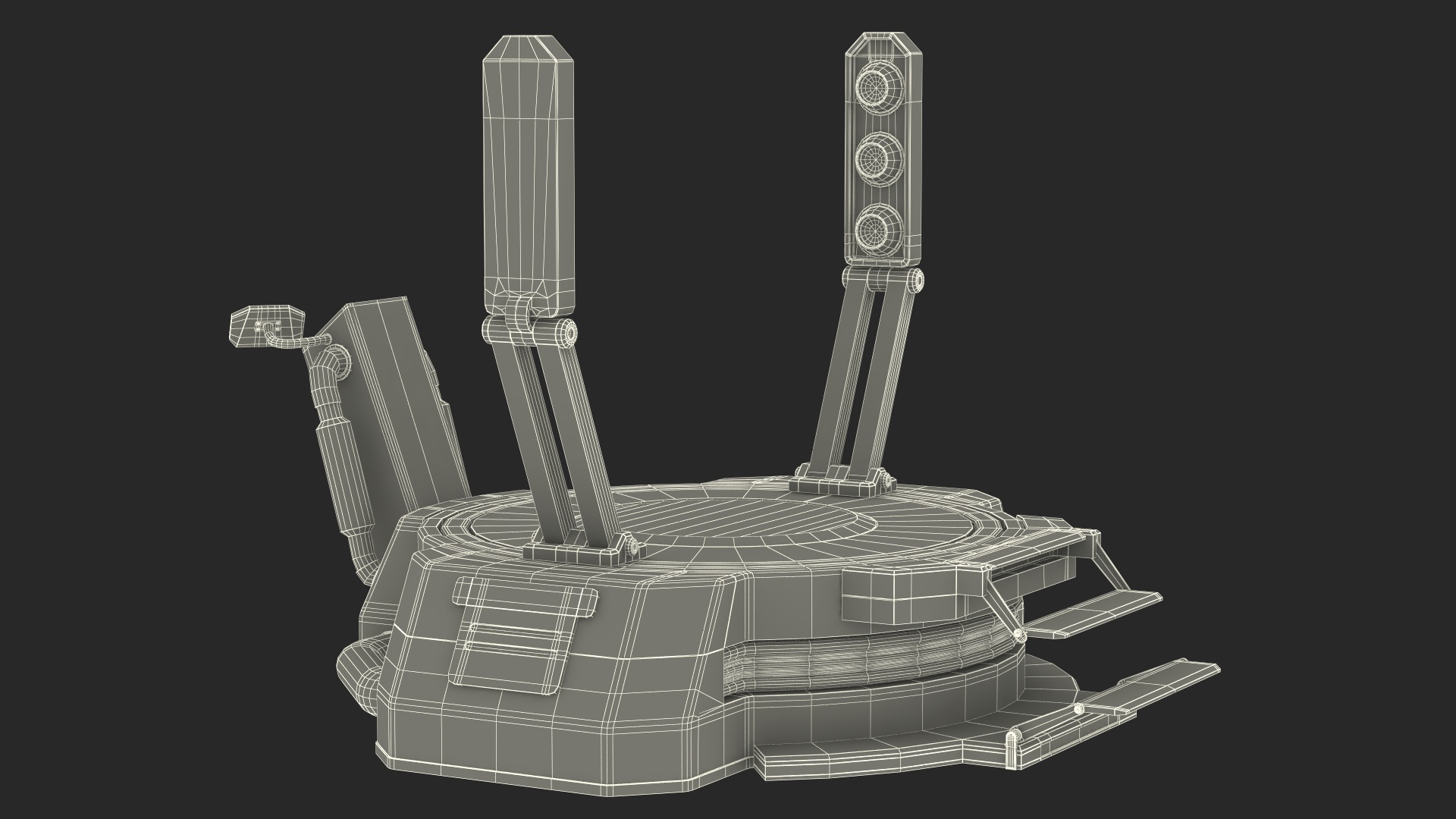 3D model Sci Fi Teleport Machine is Off