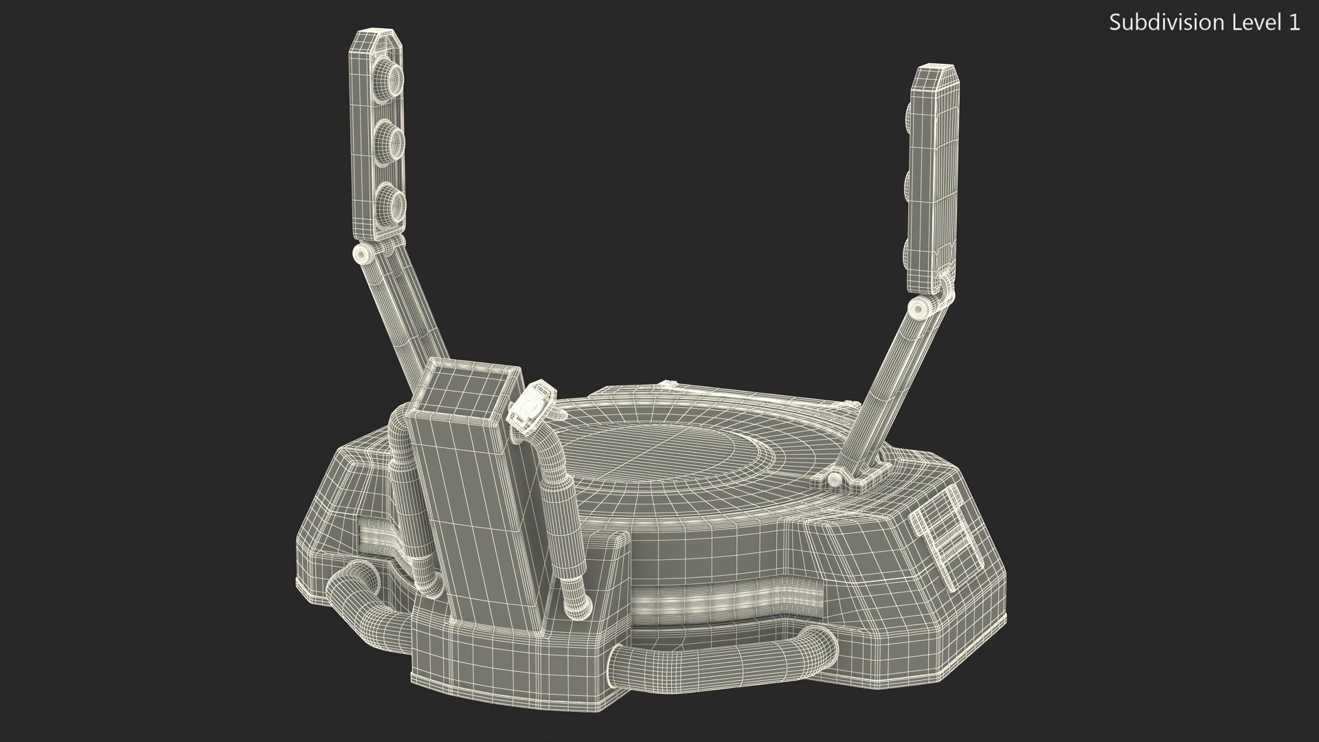3D model Sci Fi Teleport Machine is Off