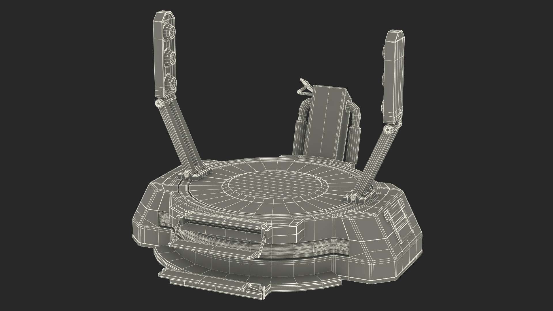 3D model Sci Fi Teleport Machine is Off