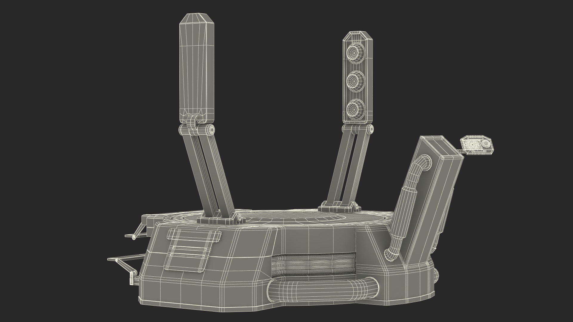 3D model Sci Fi Teleport Machine is Off
