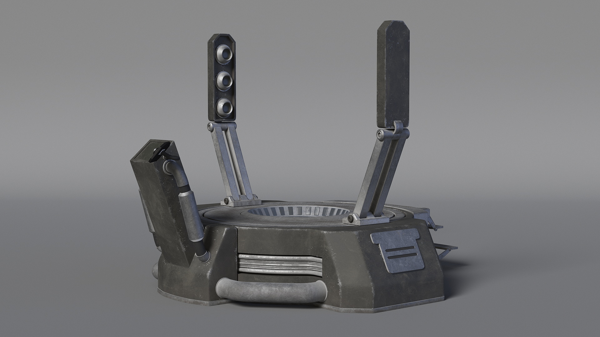 3D model Sci Fi Teleport Machine is Off