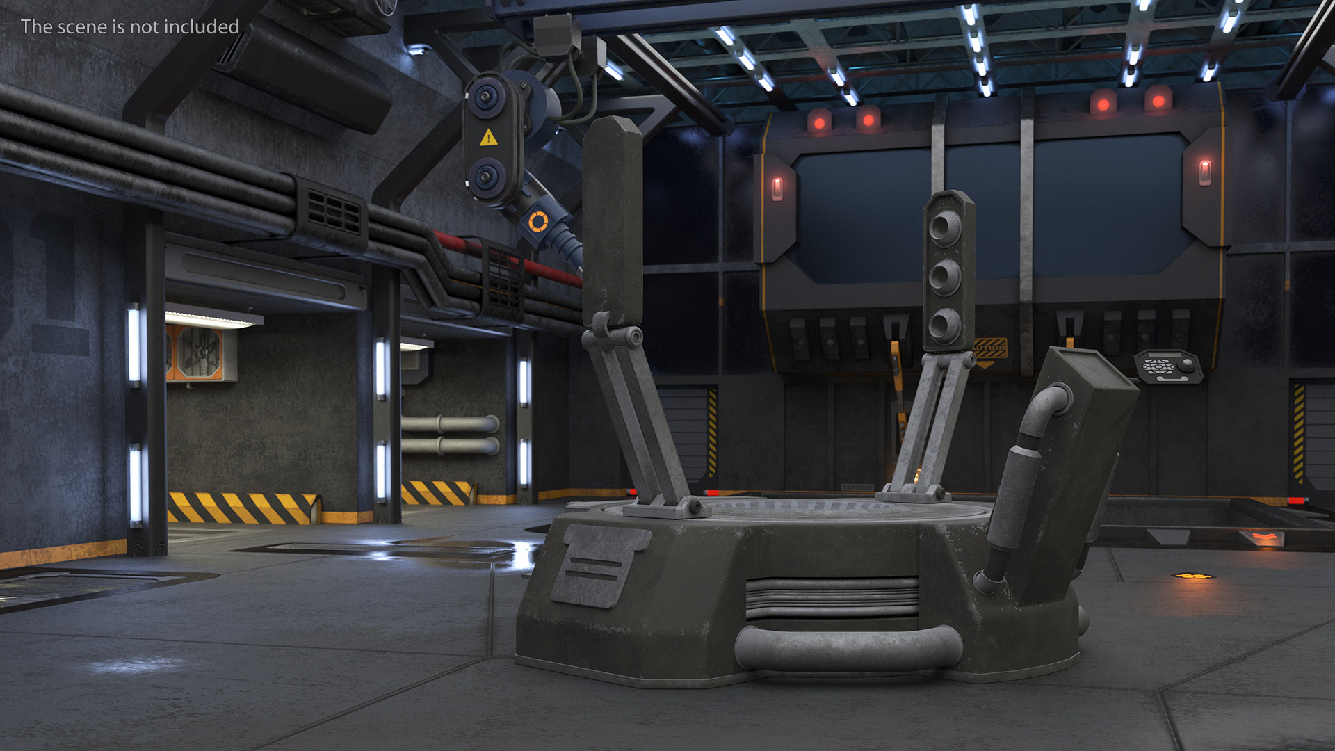 3D model Sci Fi Teleport Machine is Off