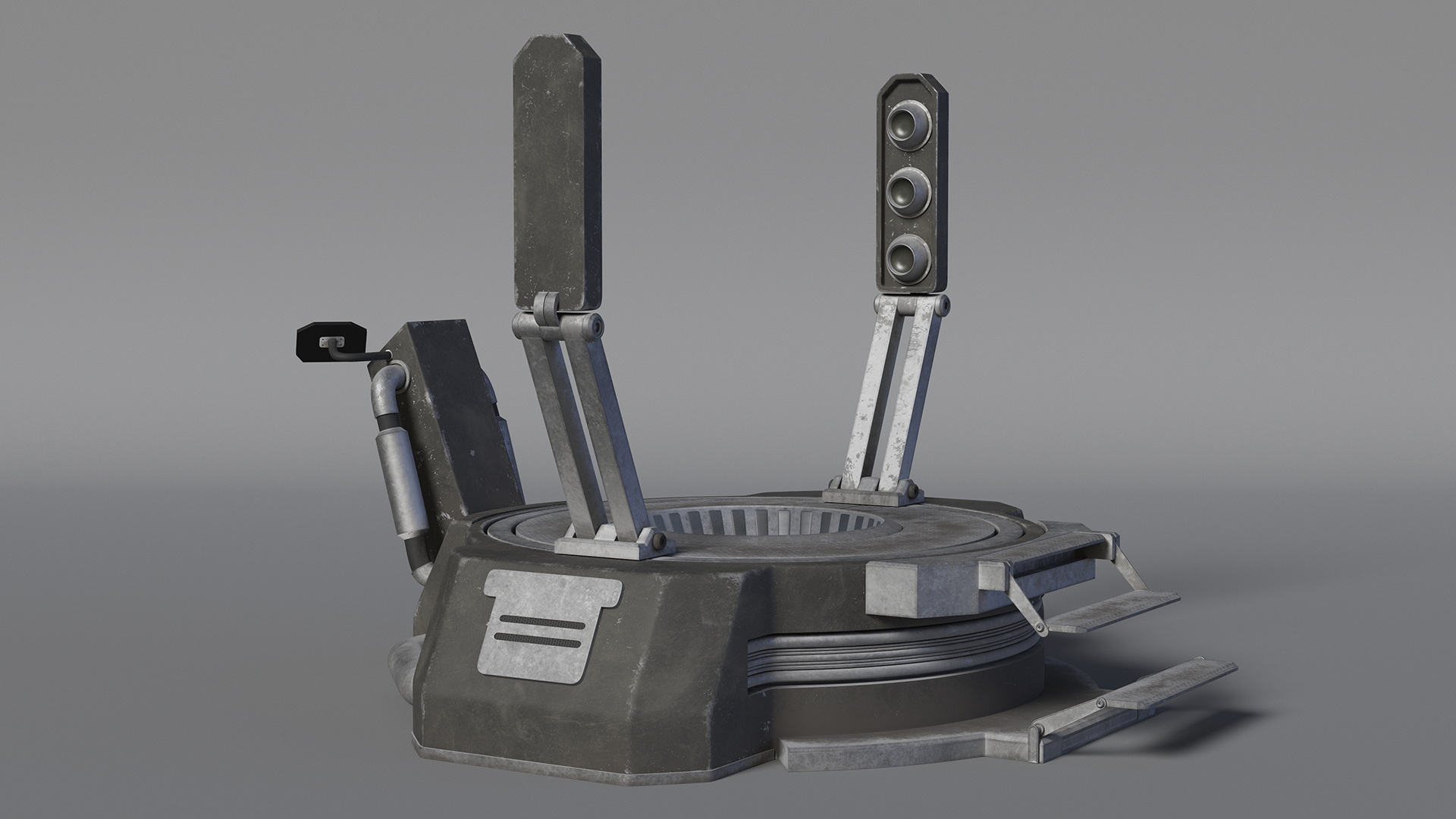 3D model Sci Fi Teleport Machine is Off