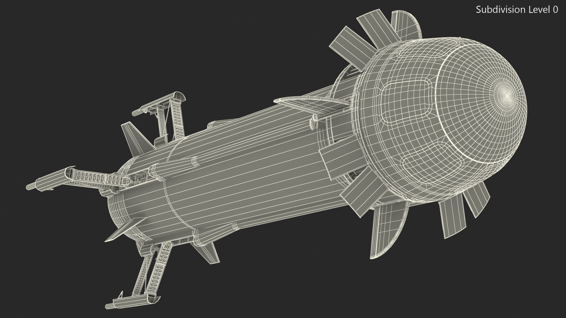 3D Blue Origin New Shepard Rocket Booster with Crew Capsule