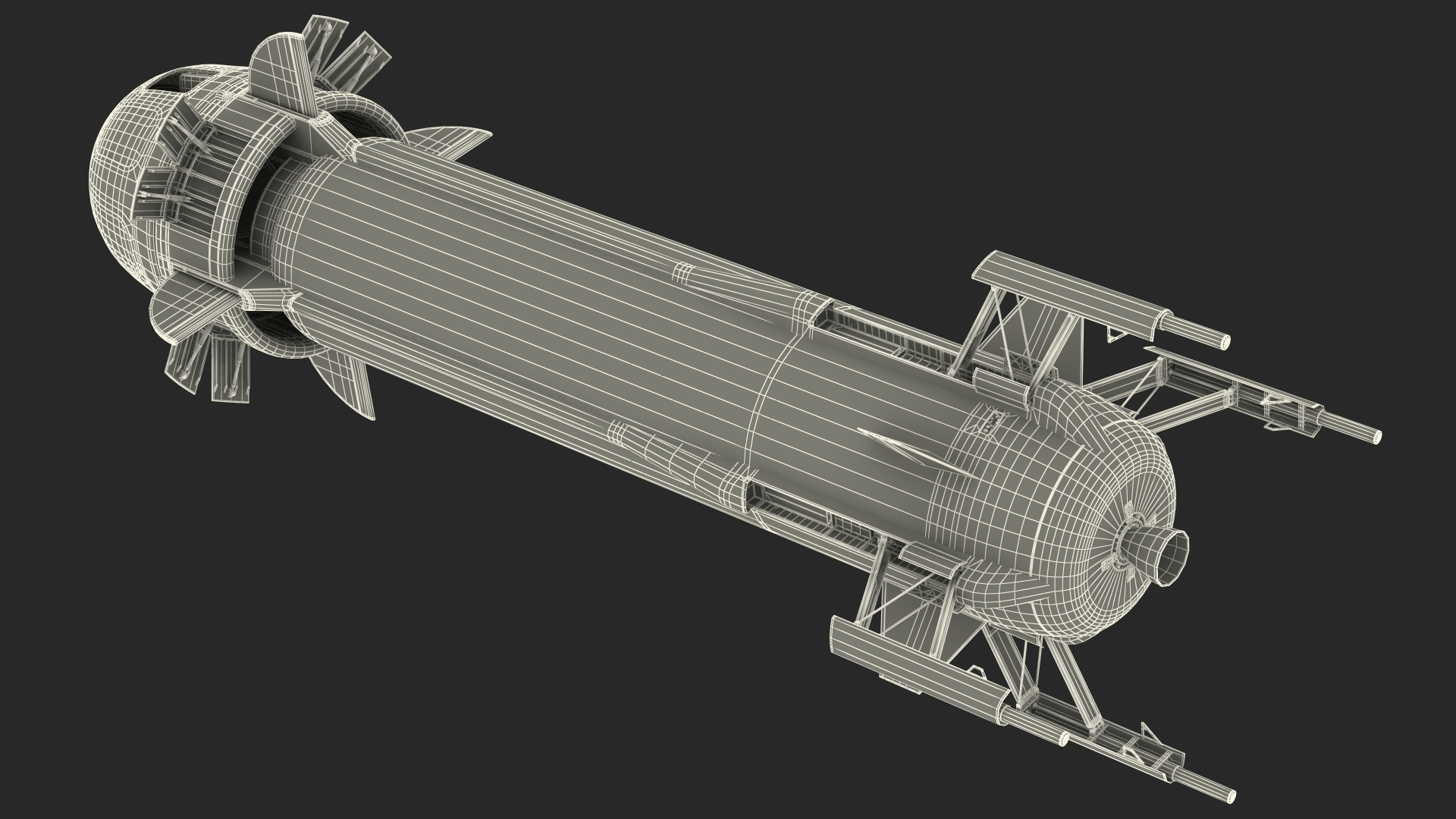3D Blue Origin New Shepard Rocket Booster with Crew Capsule
