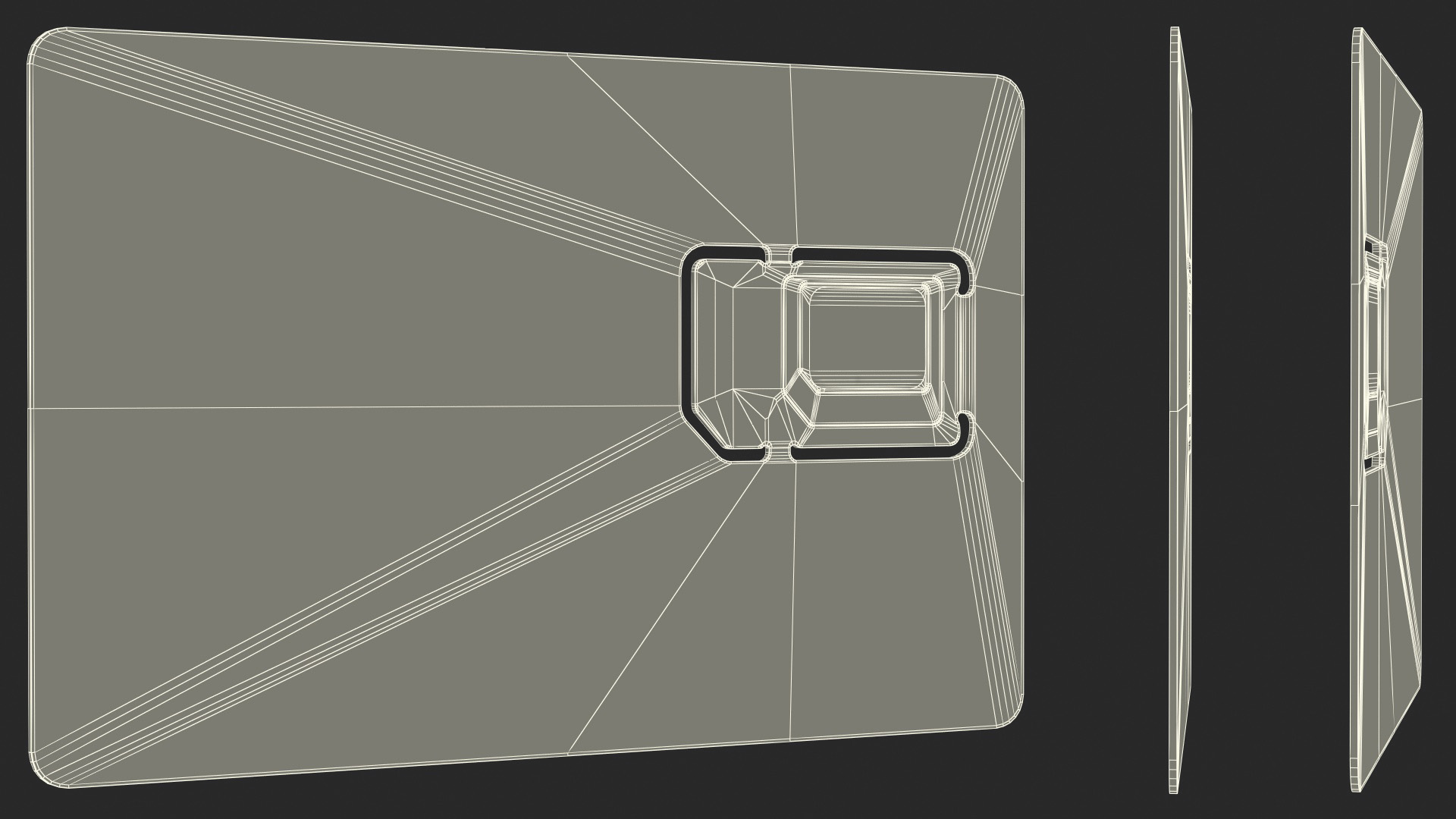 Sim Card Green 3D model