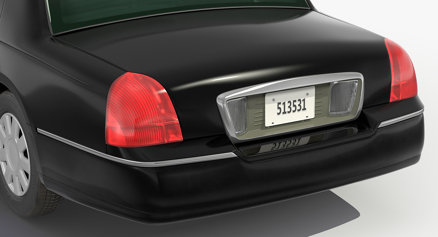 3D Limousine Generic Black model