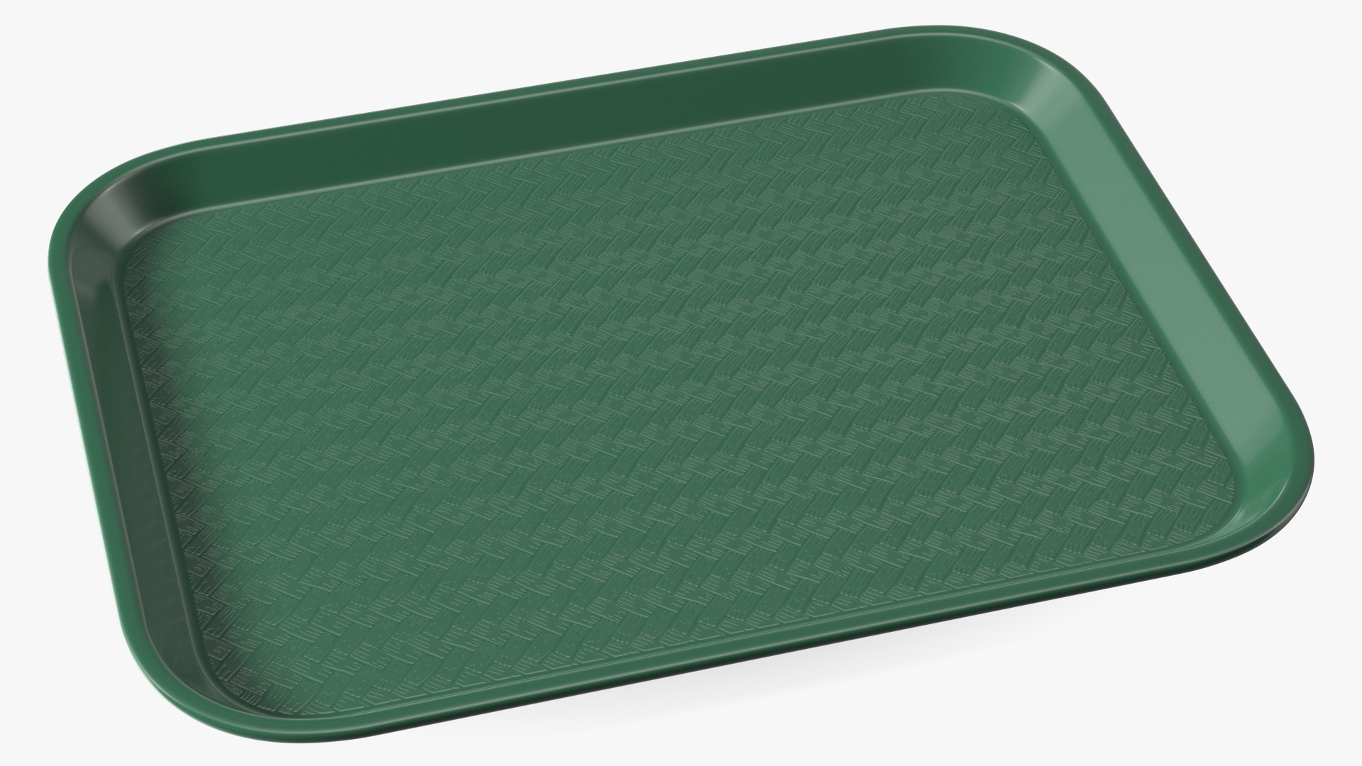 3D Plastic Fast Food Tray Green model