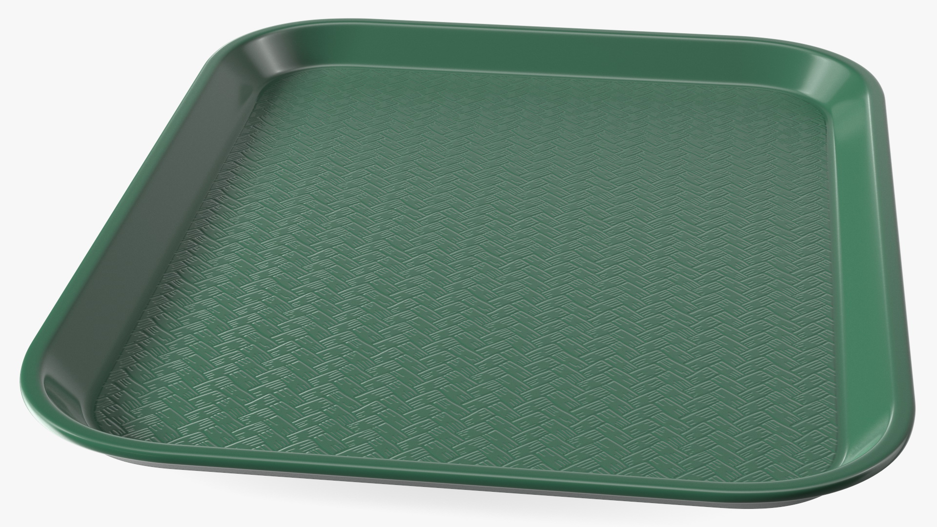 3D Plastic Fast Food Tray Green model