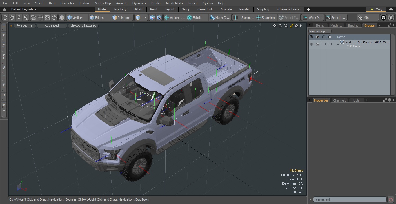 3D Ford F-150 Raptor 2017 White model