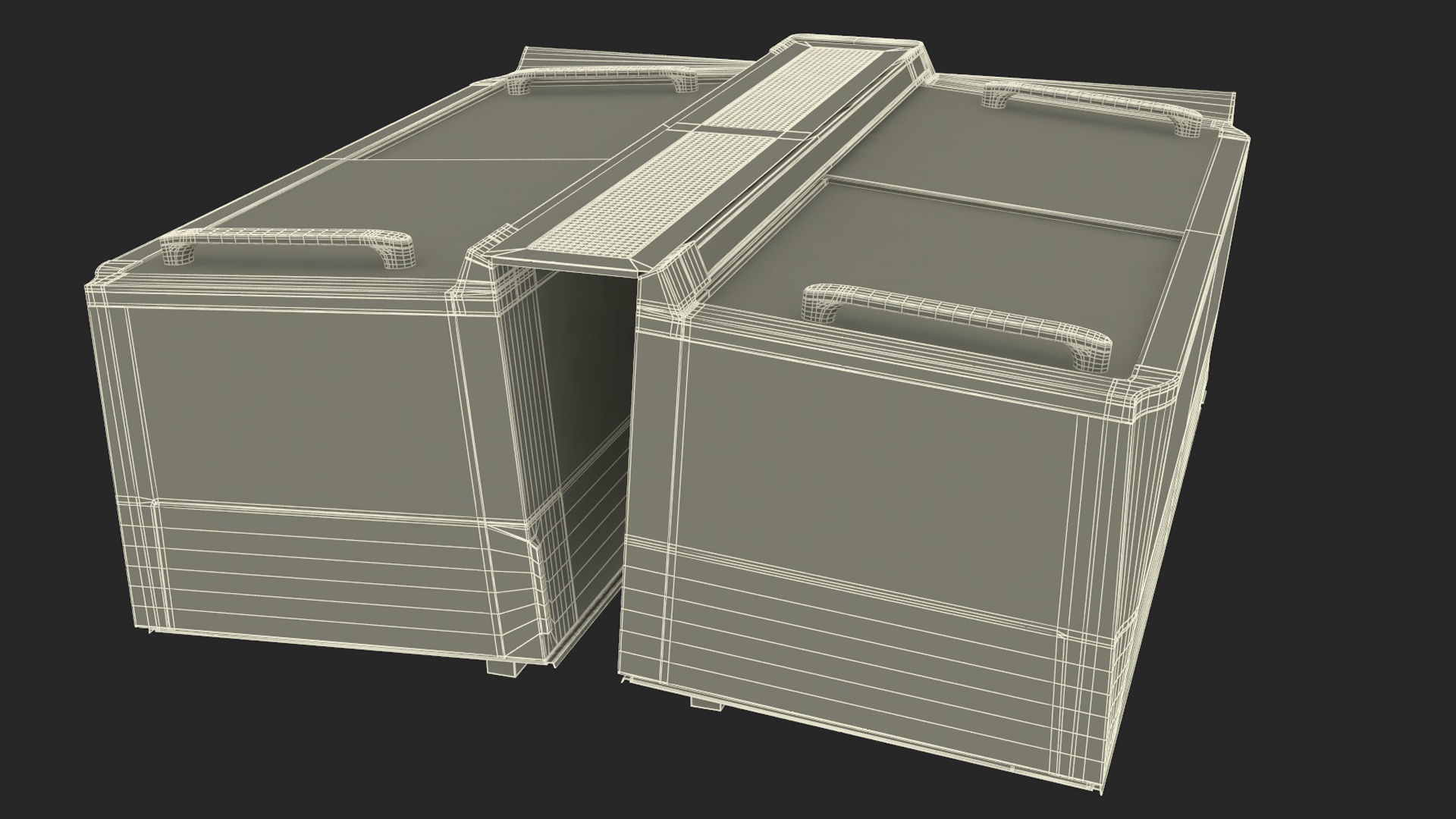 Double Frosted Ice Cream Freezer 3D