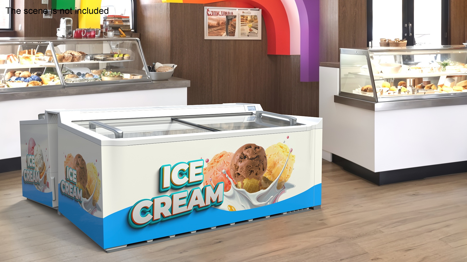 Double Frosted Ice Cream Freezer 3D