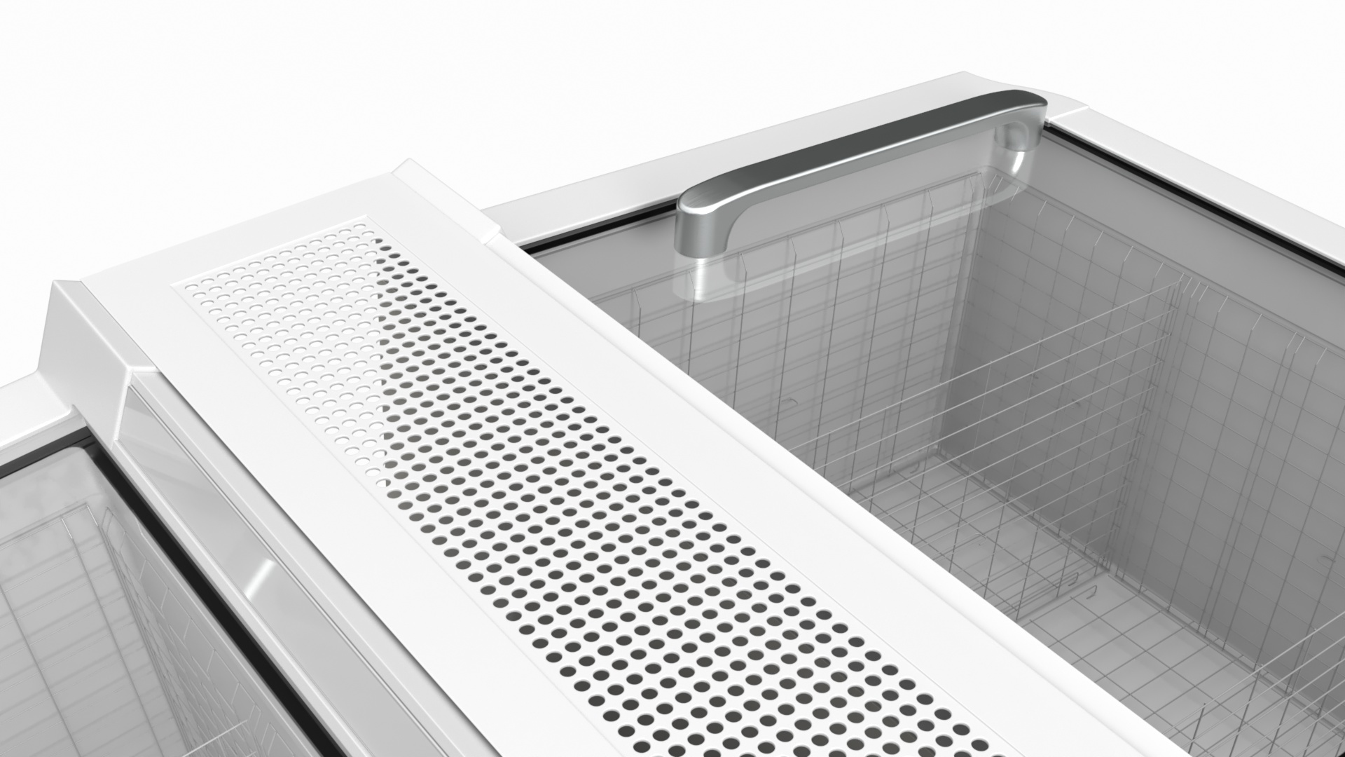 Double Frosted Ice Cream Freezer 3D