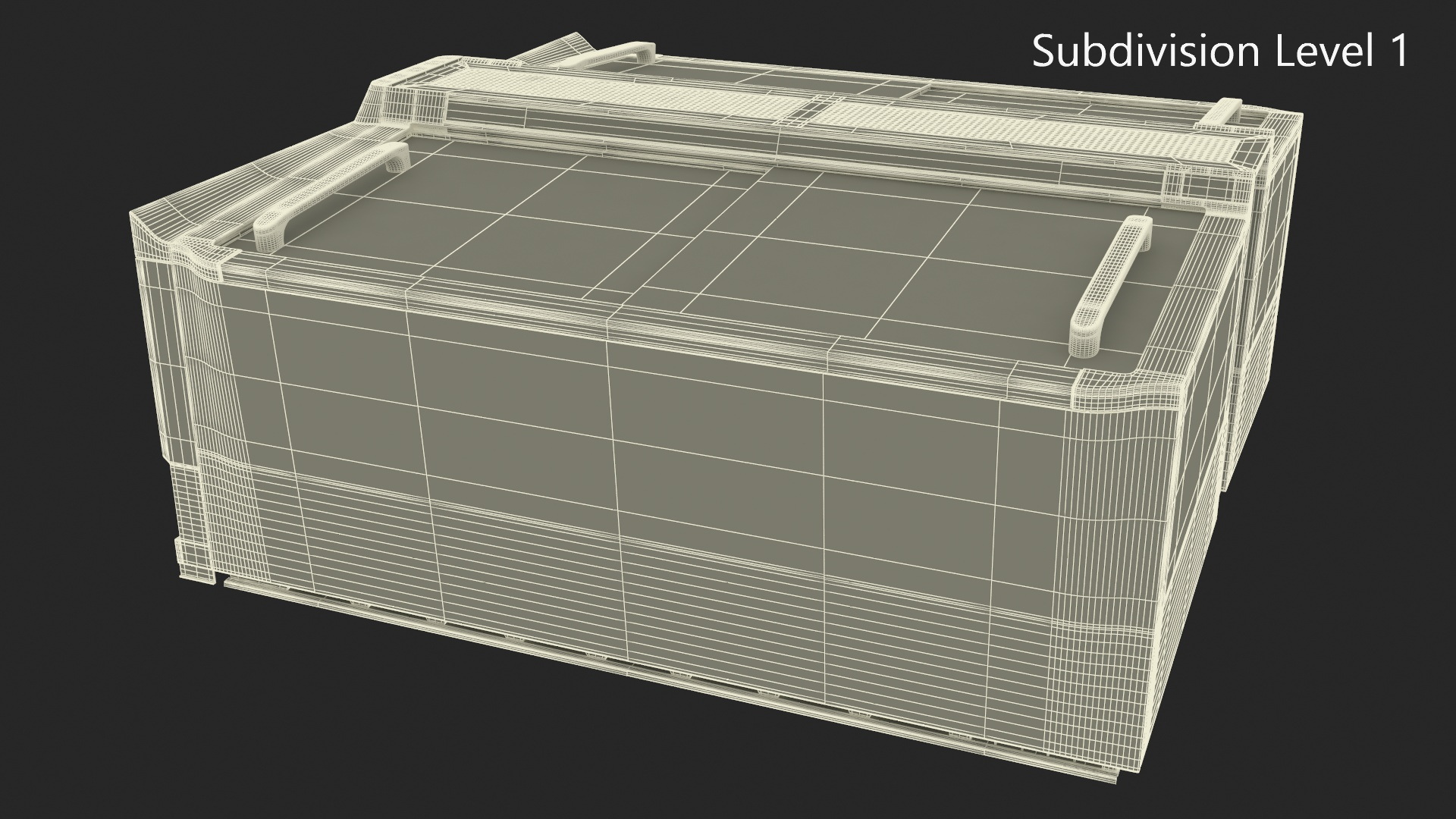 Double Frosted Ice Cream Freezer 3D