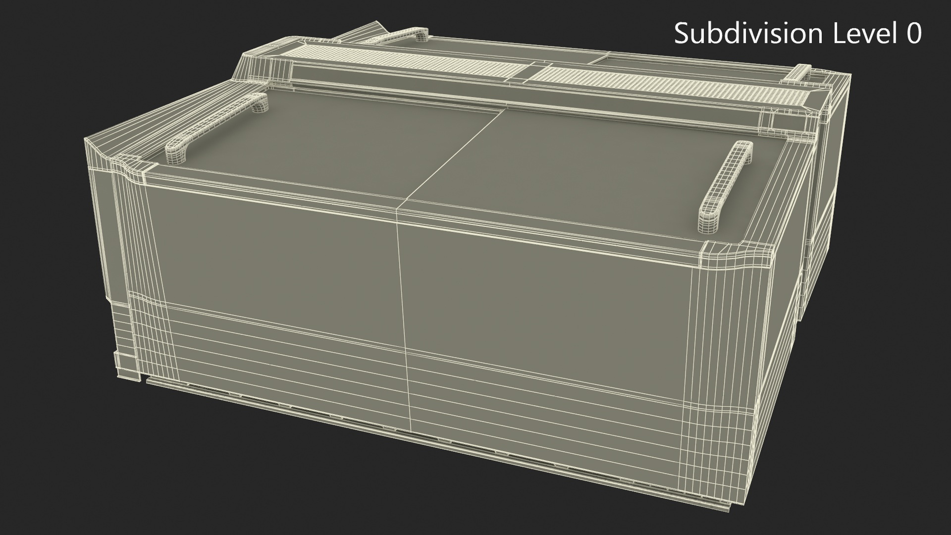 Double Frosted Ice Cream Freezer 3D