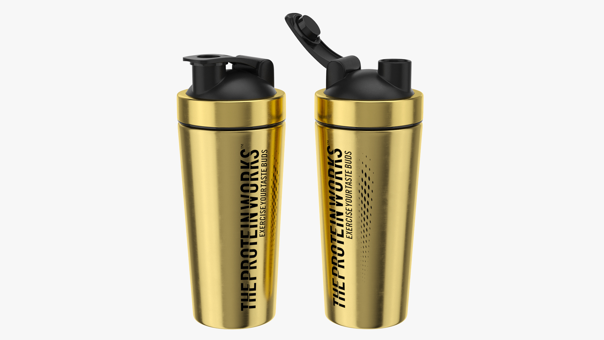 3D model The Protein Works Black n Gold Protein Shaker