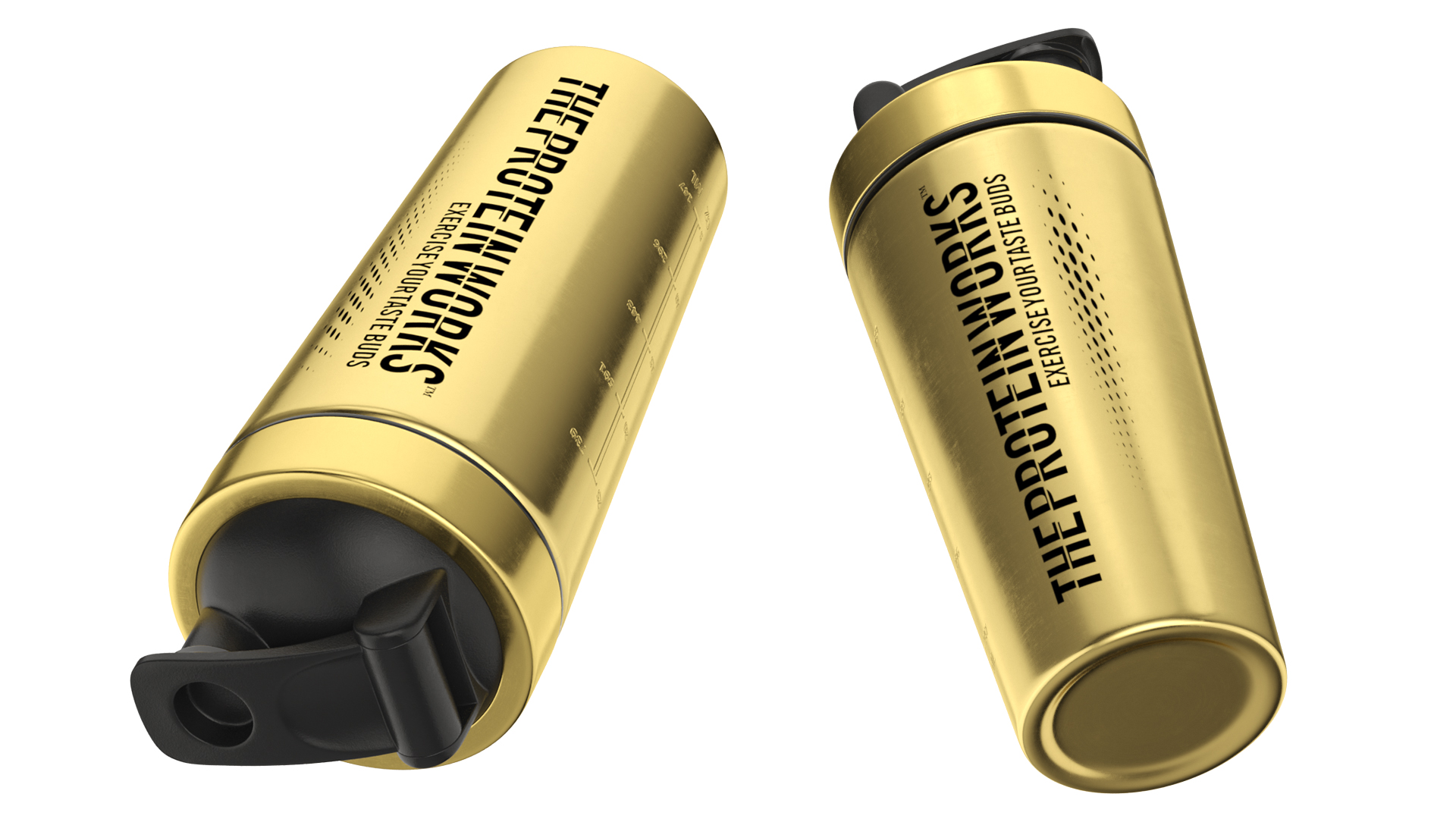 3D model The Protein Works Black n Gold Protein Shaker