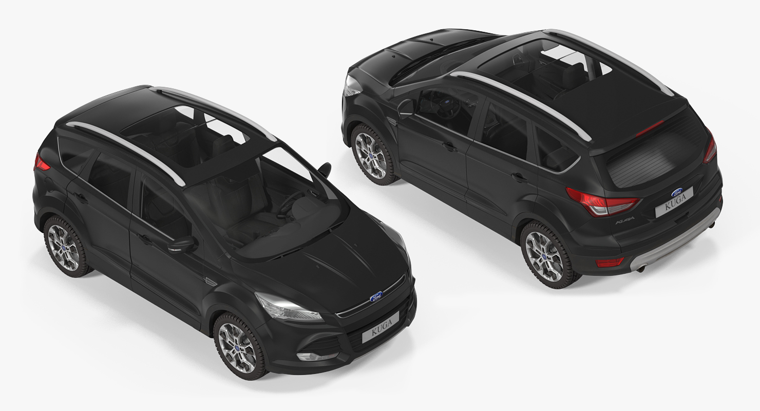 3D model Ford Kuga FWD 2016 Rigged