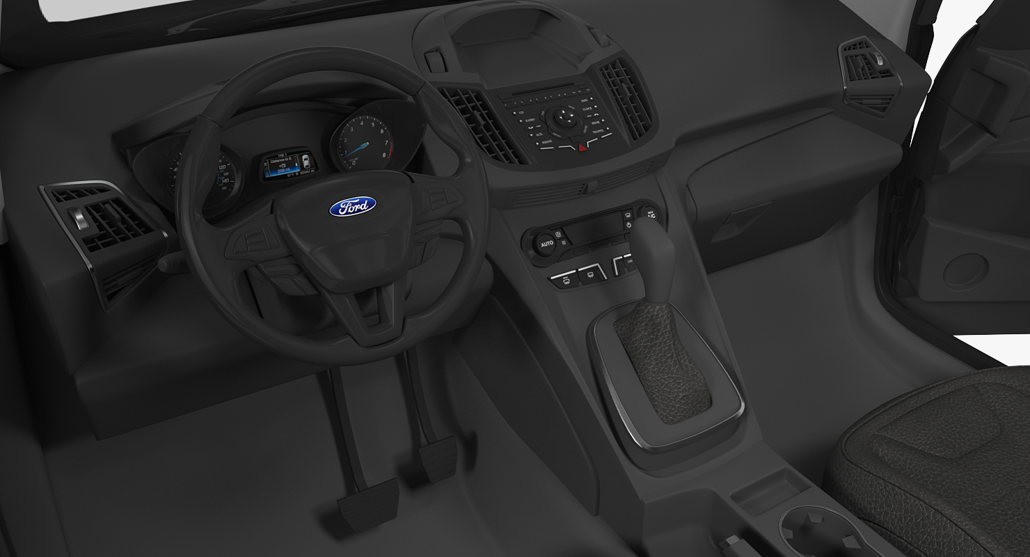 3D model Ford Kuga FWD 2016 Rigged