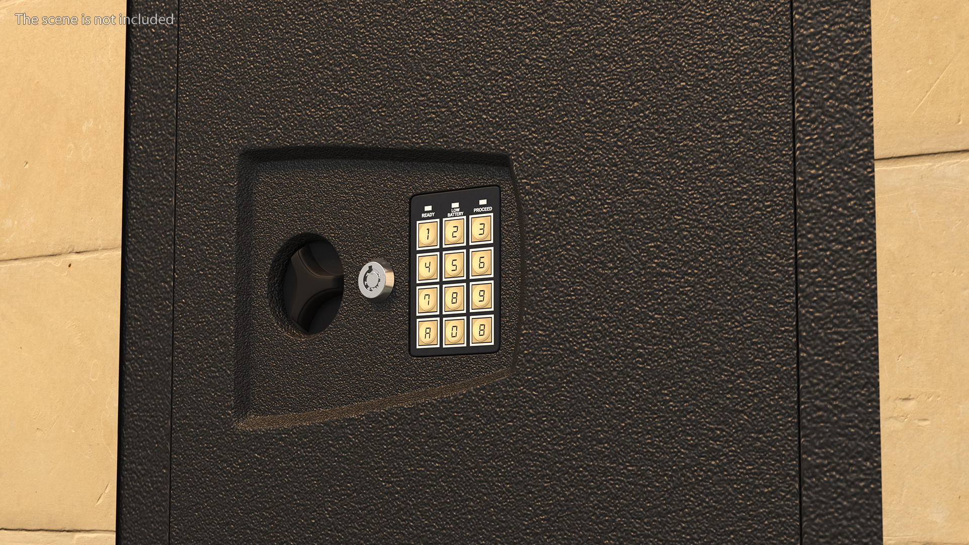 Wall Built in Gun Safe 3D