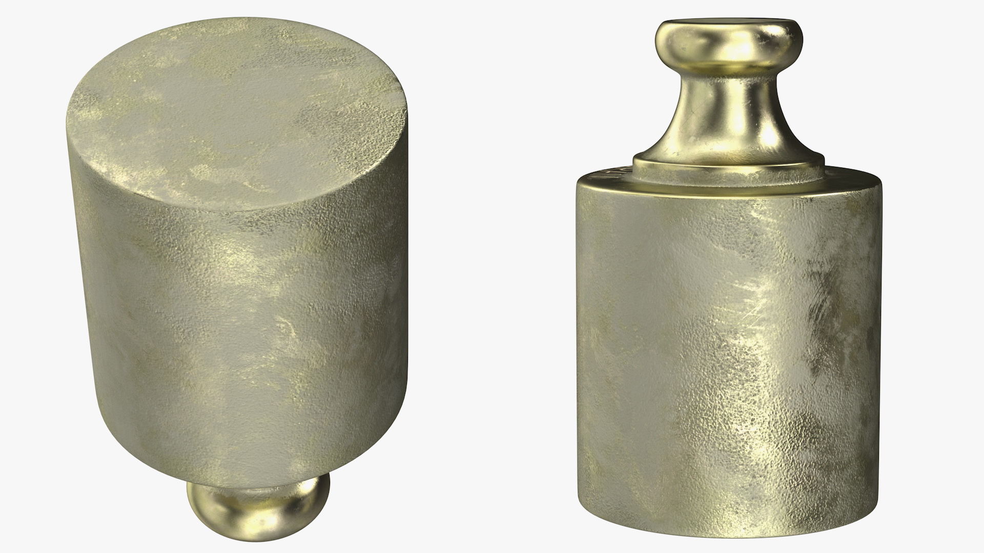 3D model Antique Scale Weights Set