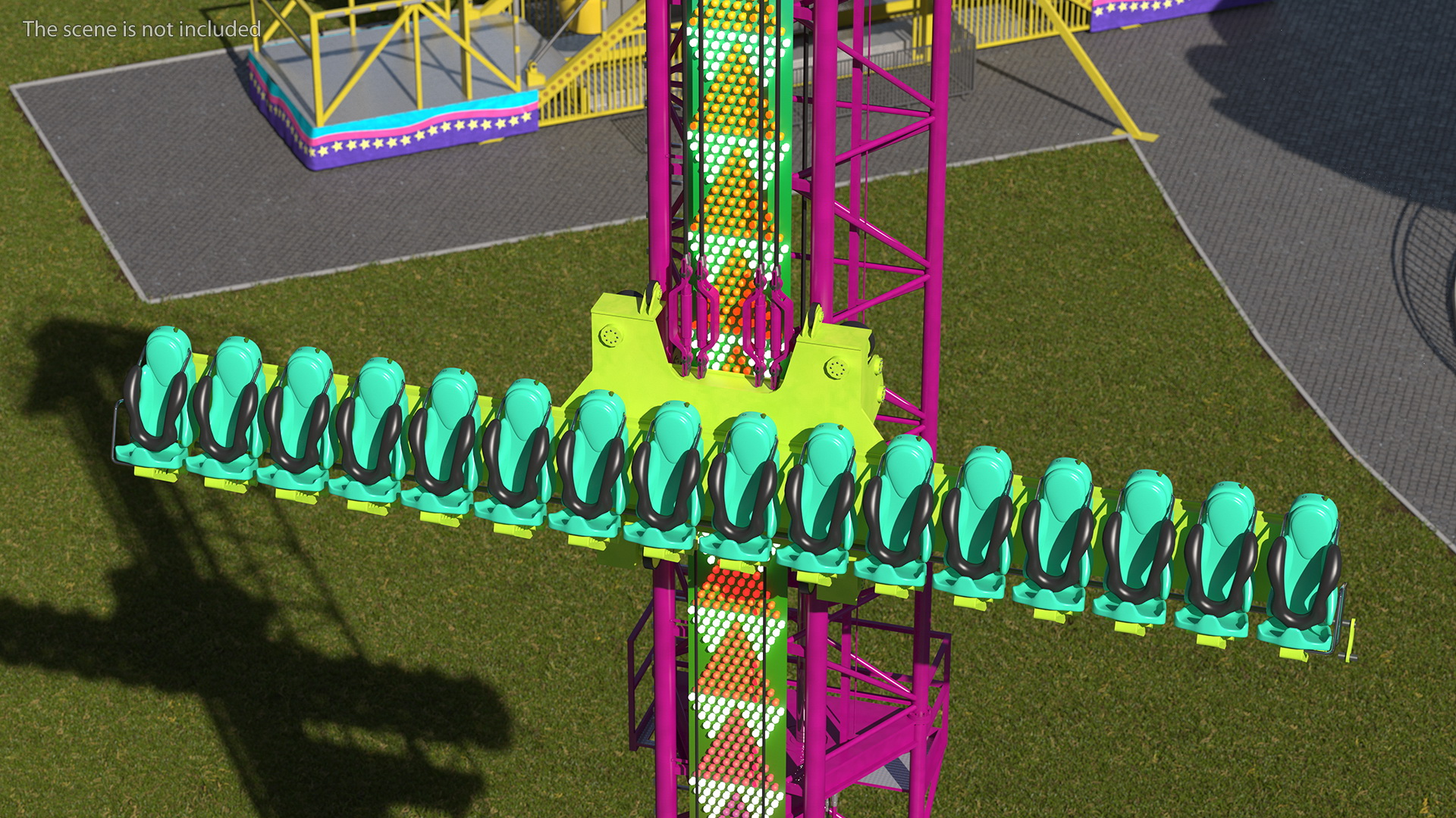 3D model Drop Tower Ride