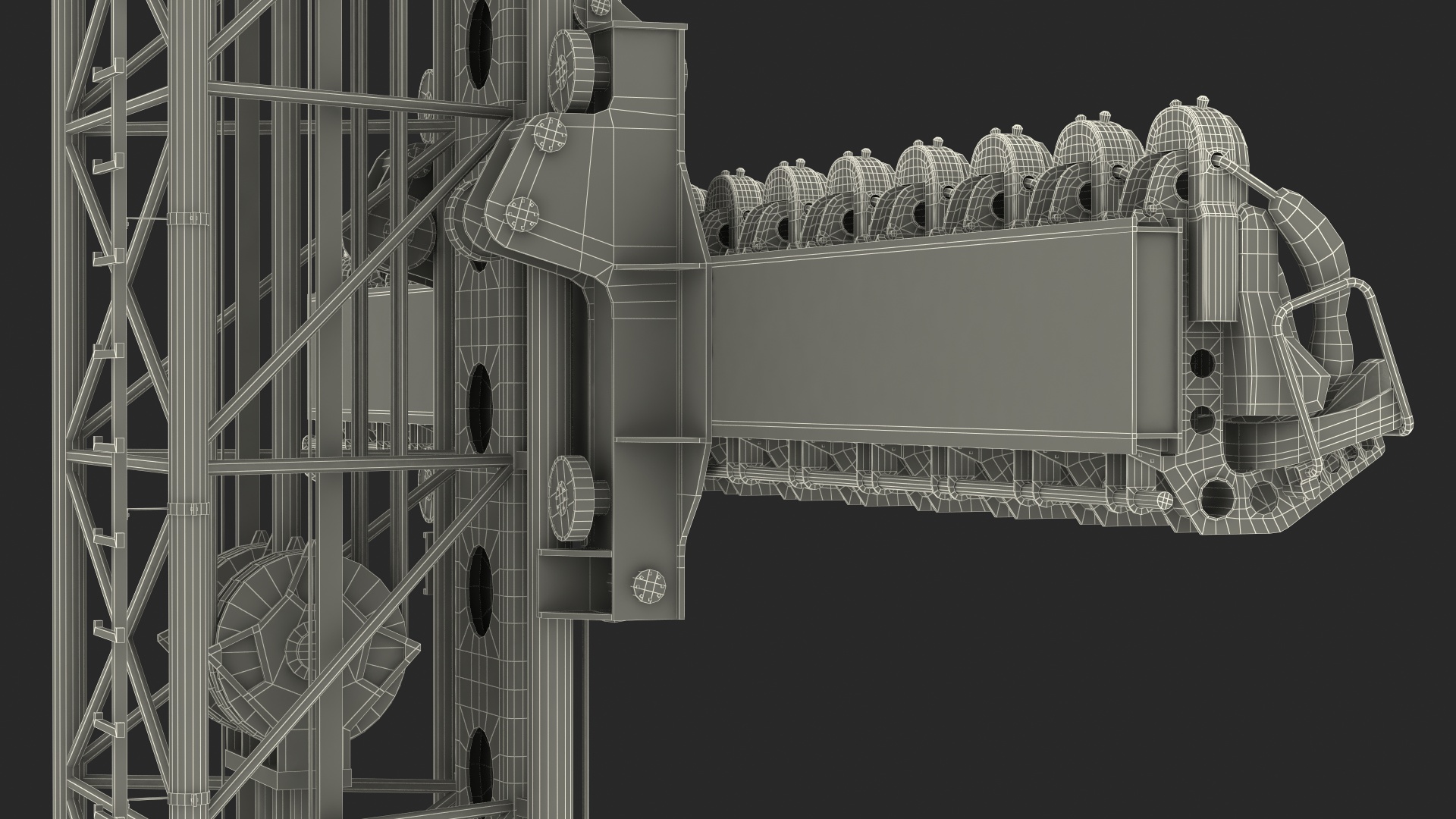 3D model Drop Tower Ride