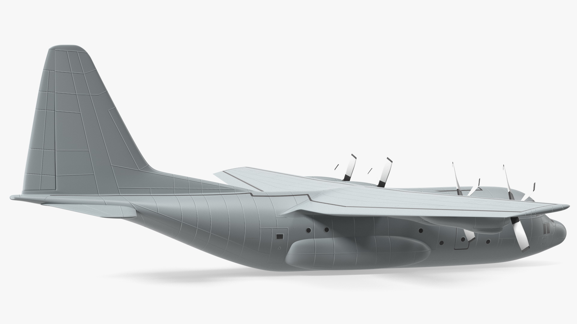 Turboprop Military Transport Aircraft Scale Model 3D model