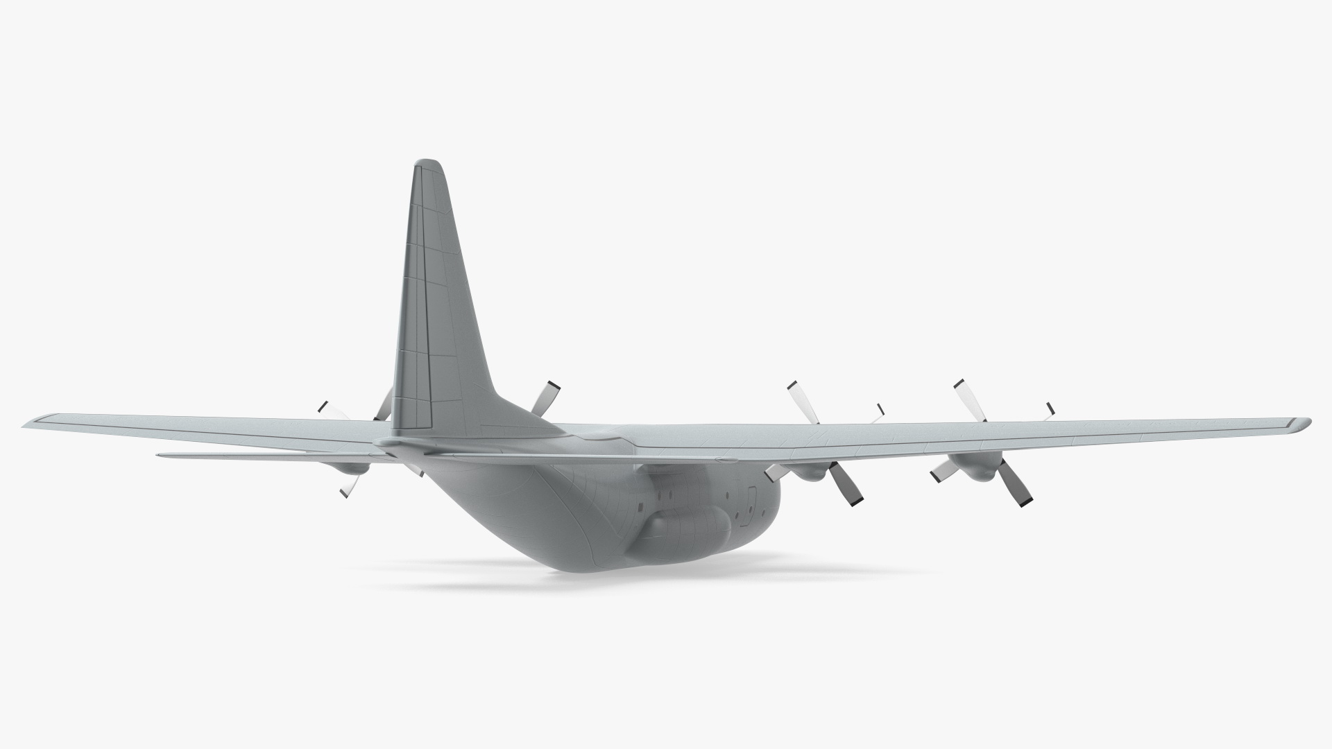 Turboprop Military Transport Aircraft Scale Model 3D model