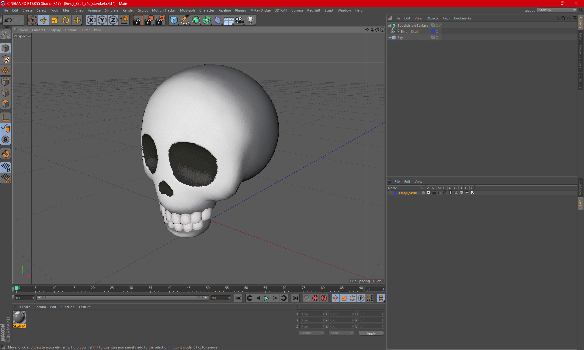 3D Emoji Skull