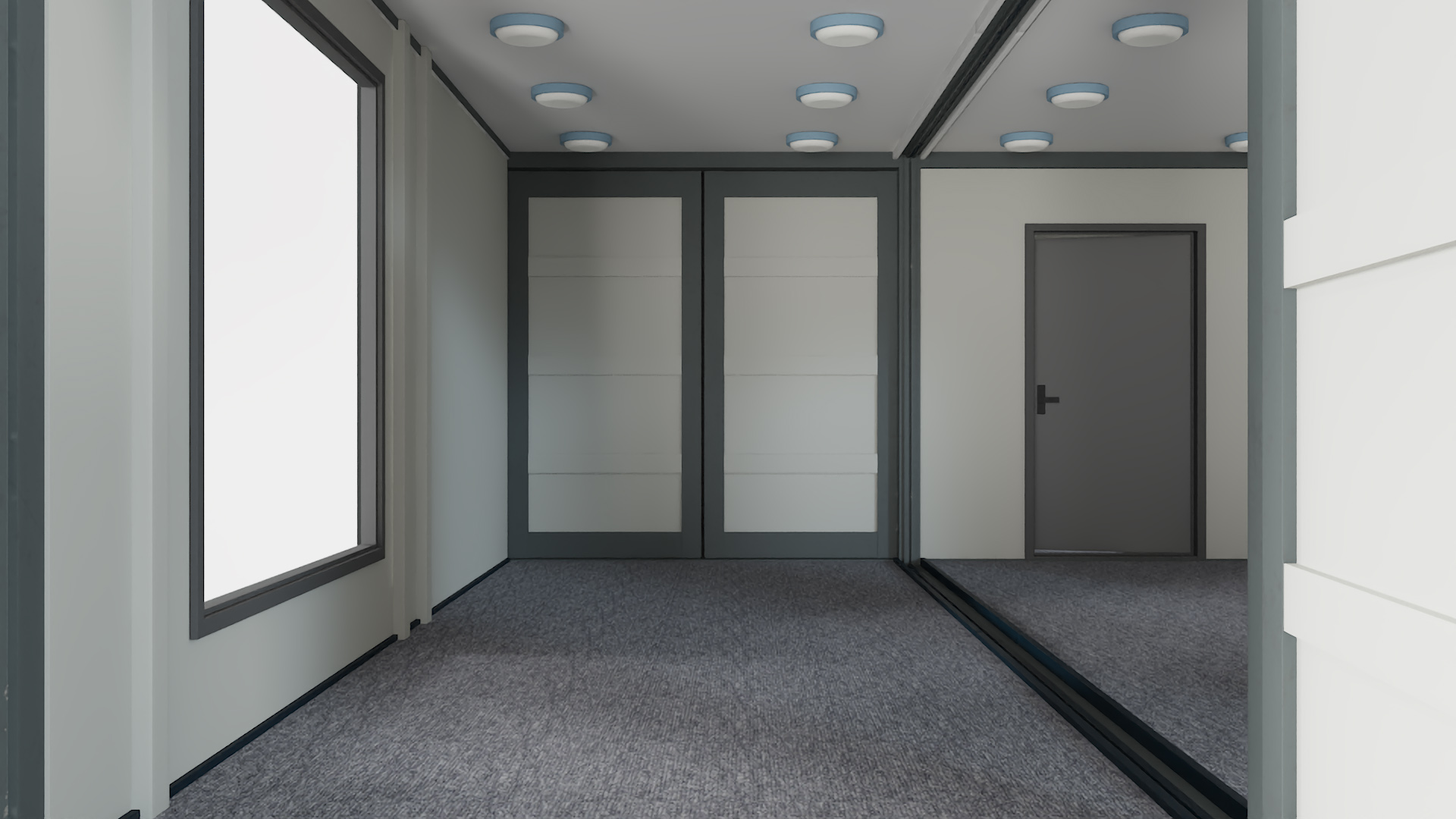 Container Office Black 3D