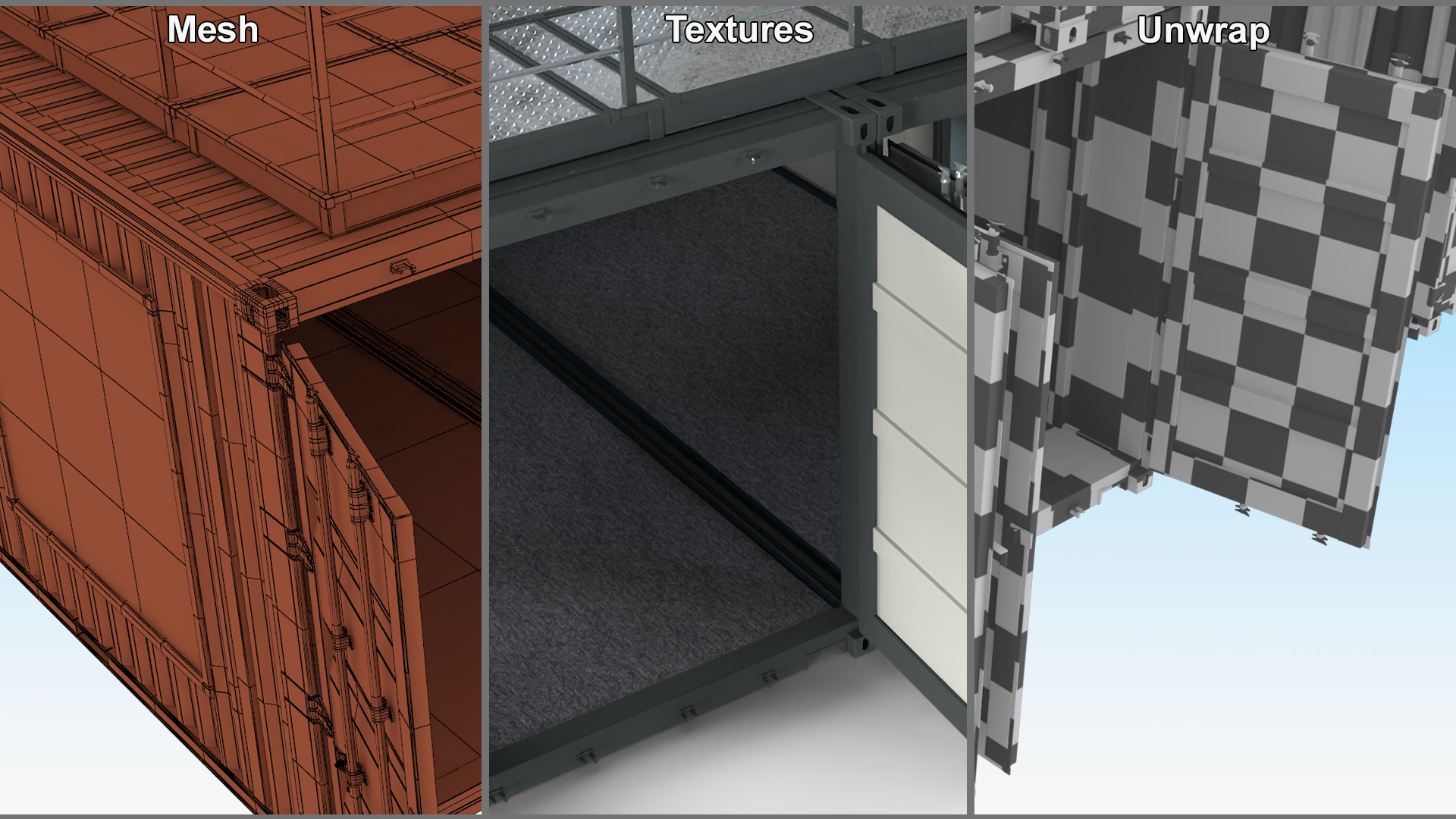 Container Office Black 3D