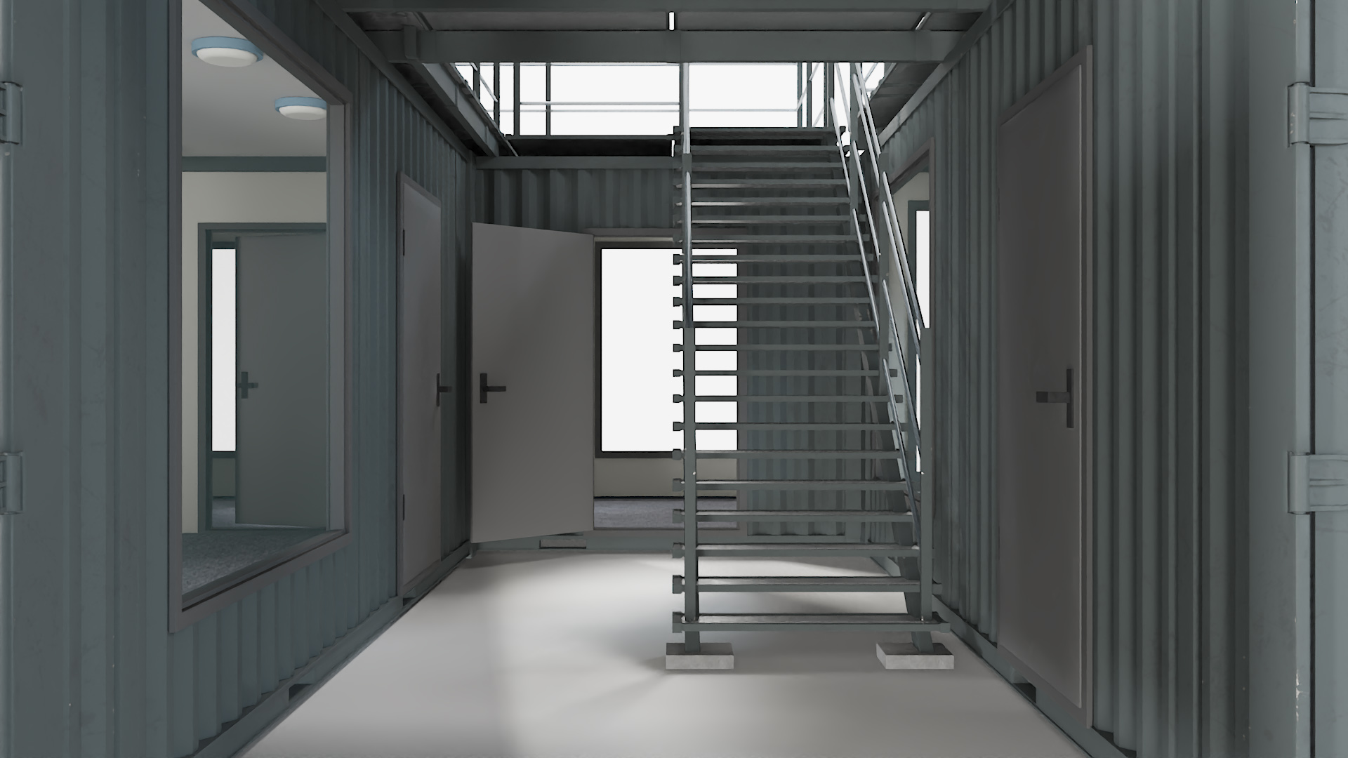 Container Office Black 3D