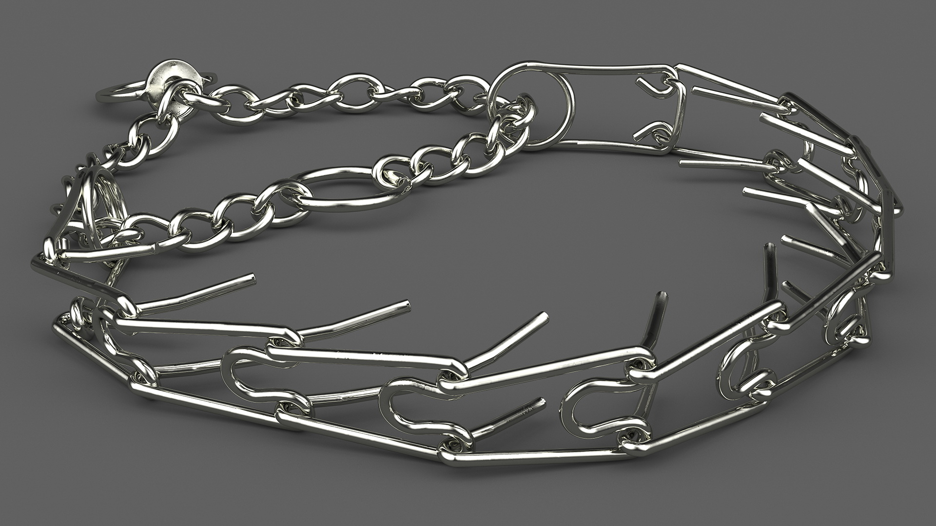 3D Pinch Prong Collar model