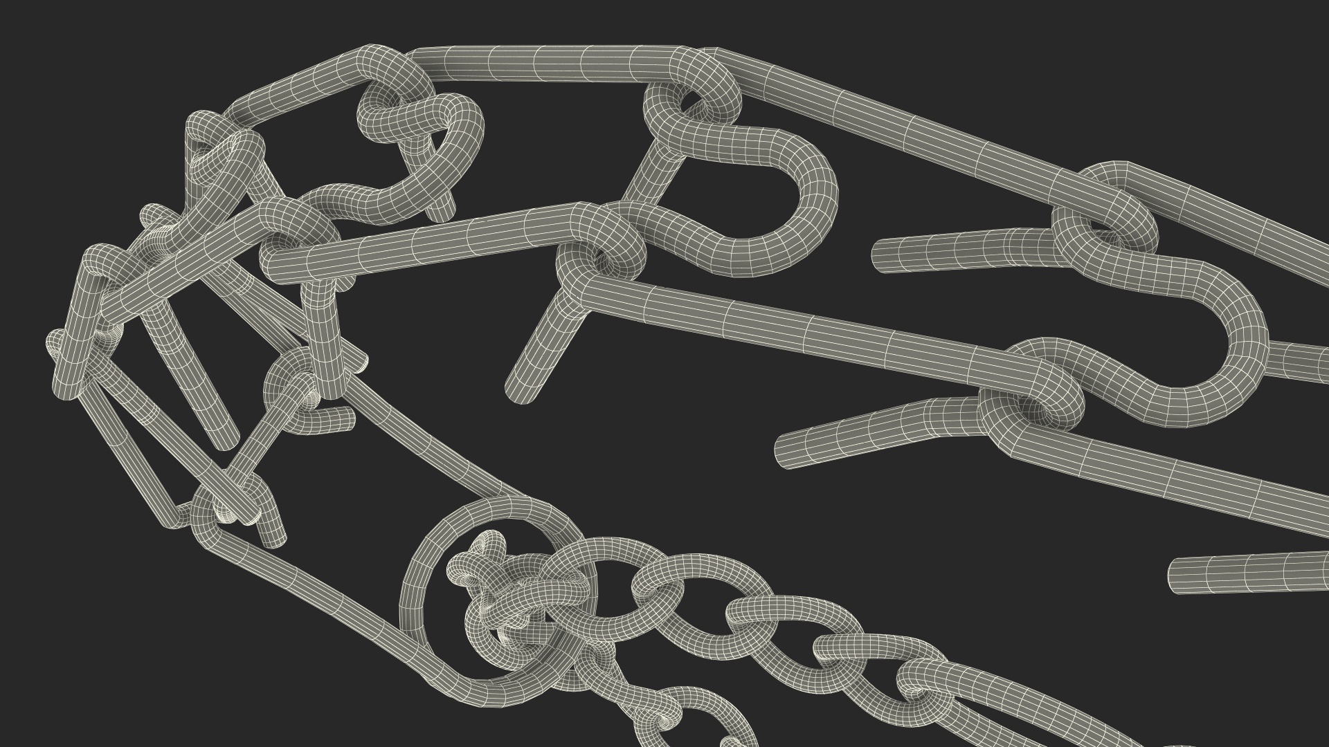 3D Pinch Prong Collar model