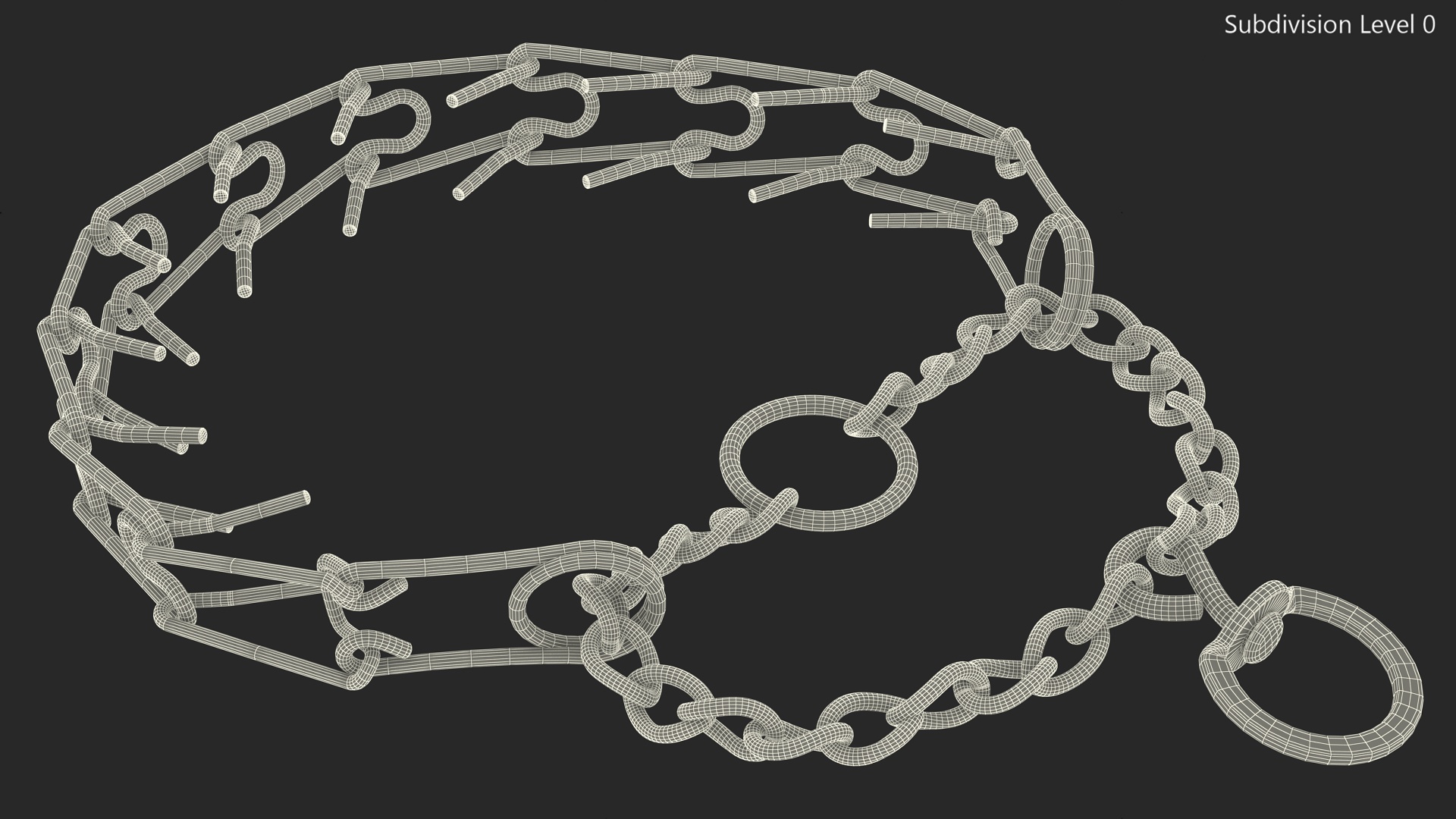 3D Pinch Prong Collar model