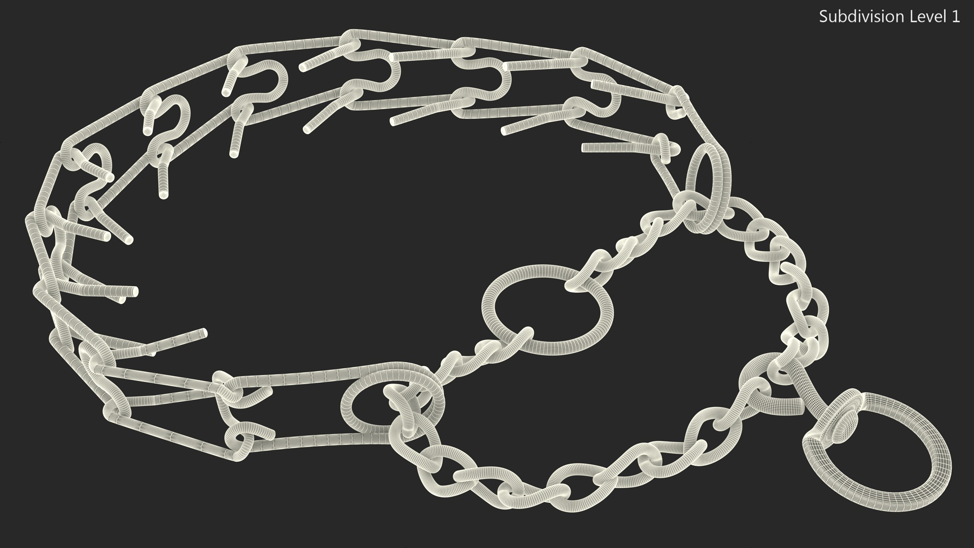 3D Pinch Prong Collar model