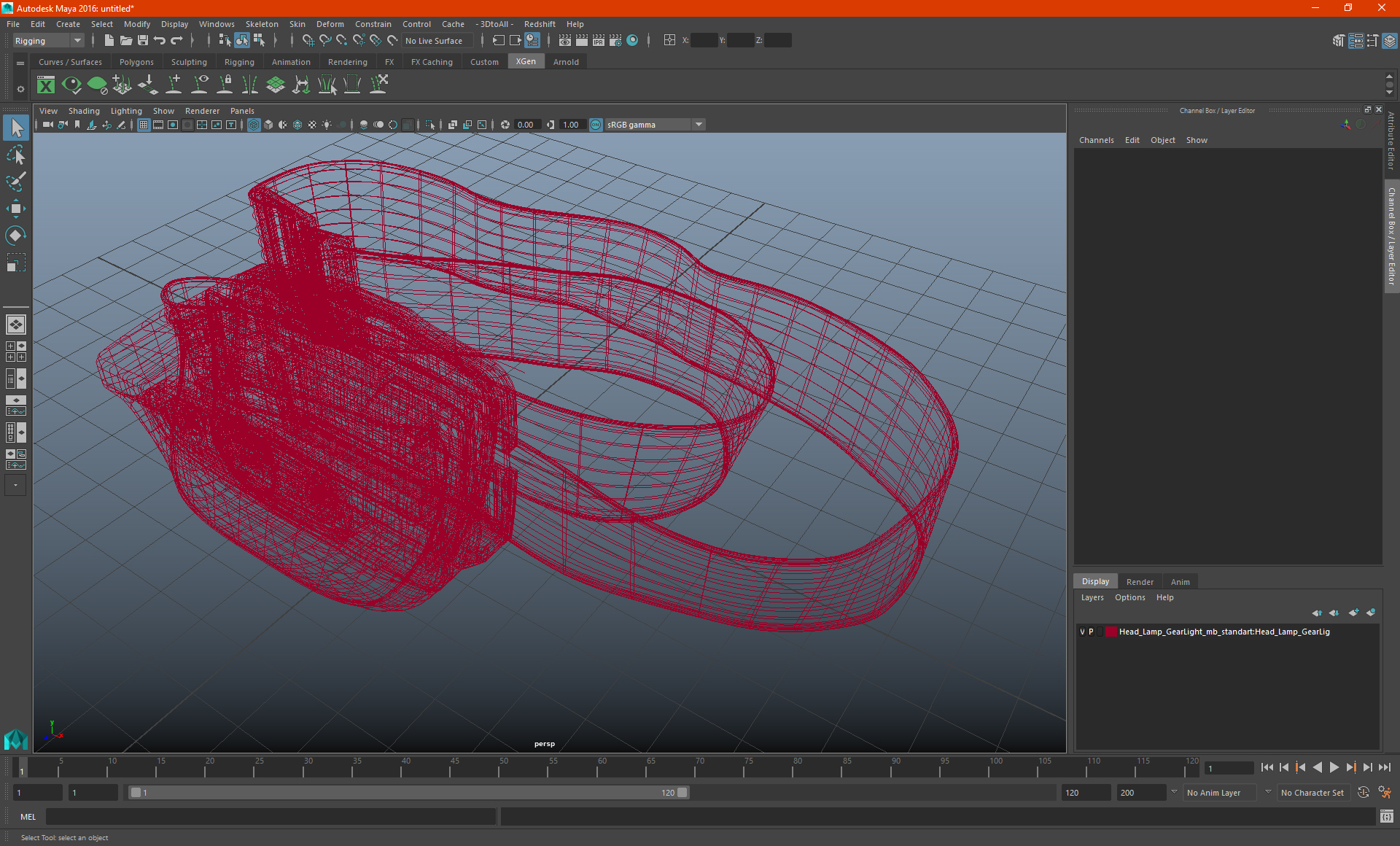 Head Lamp GearLight 3D model