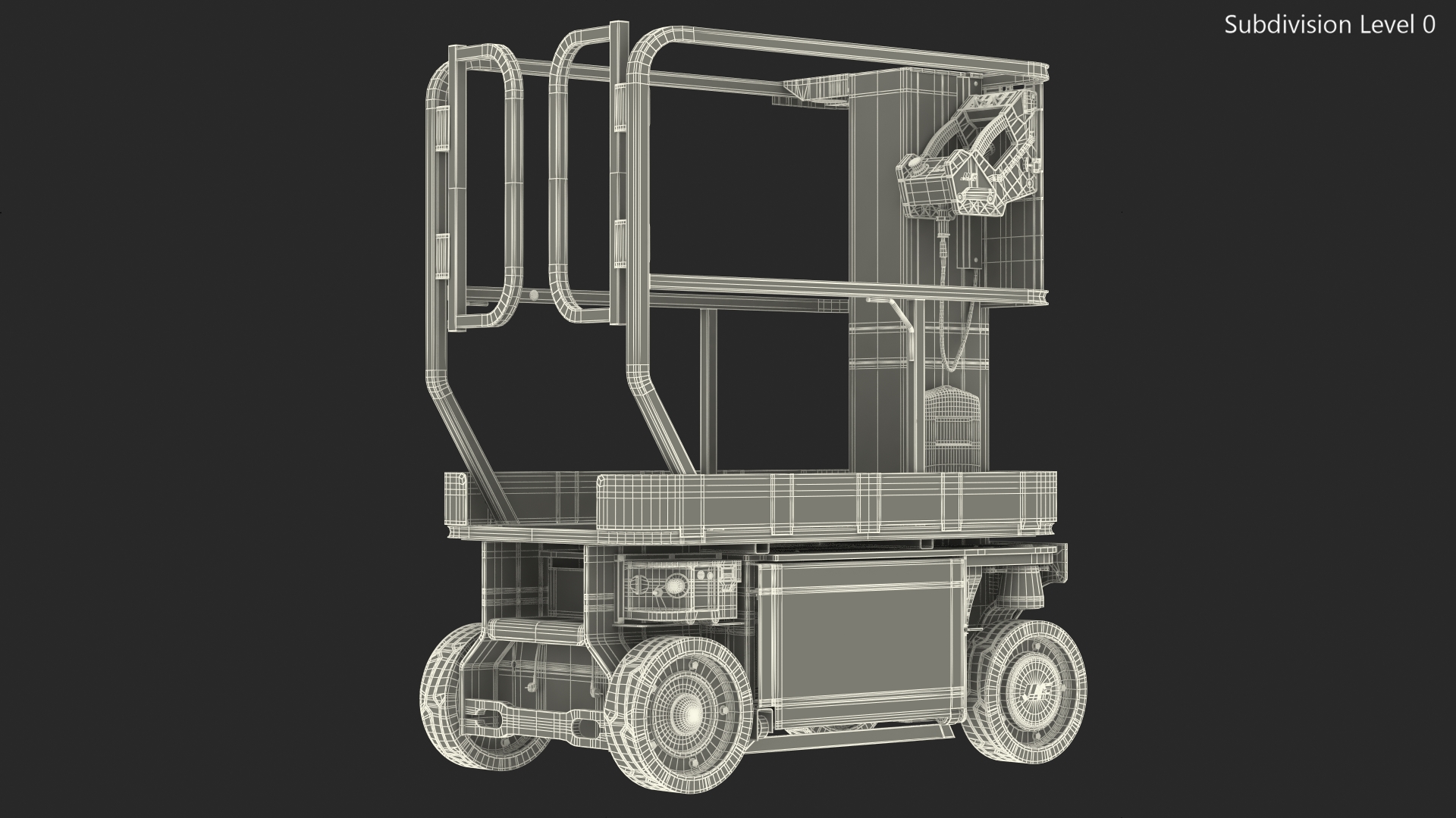 3D model JLG 1230ES Vertical Mast Lift Folded New