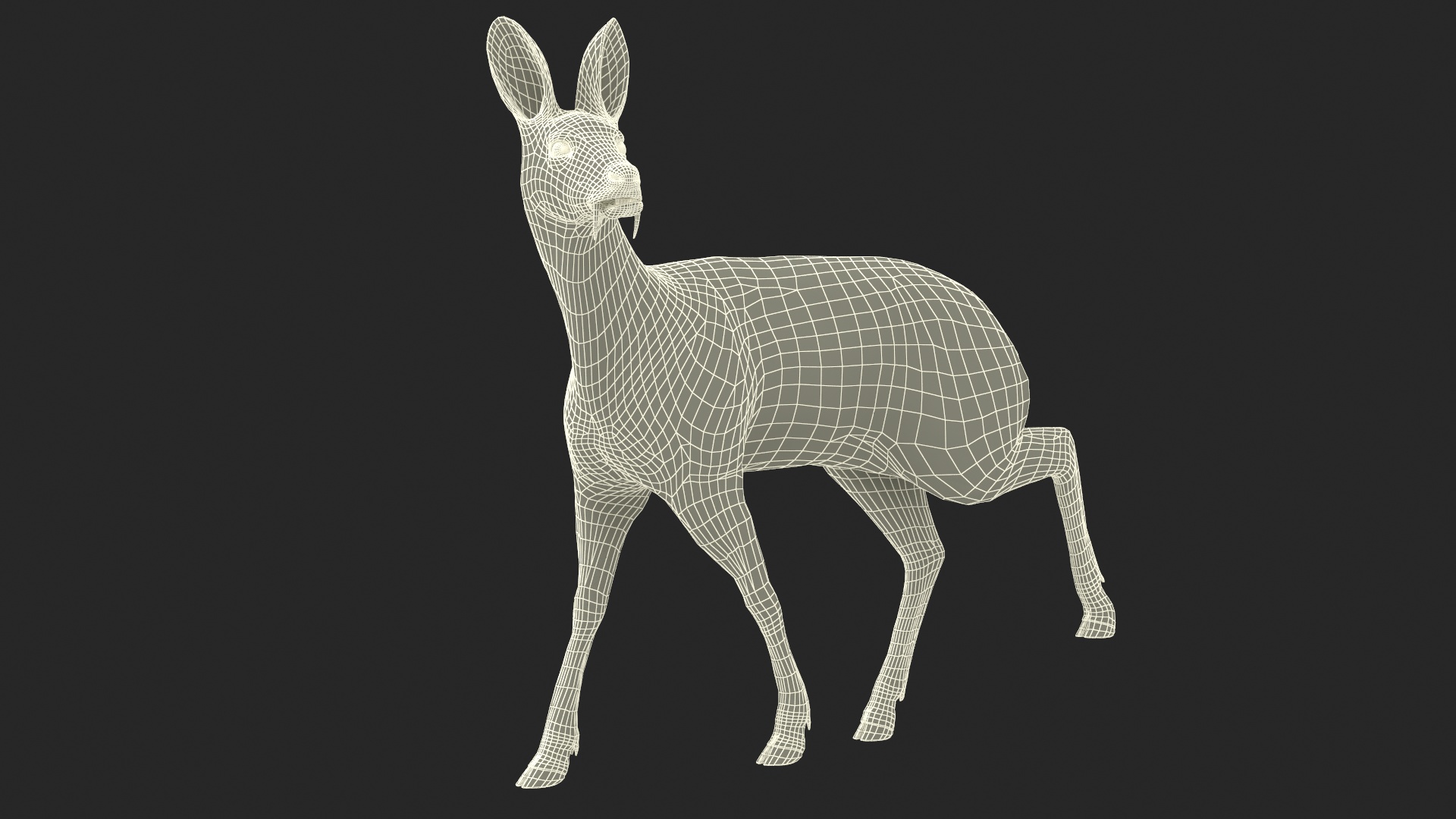 3D model Siberian Musk Deer Rigged
