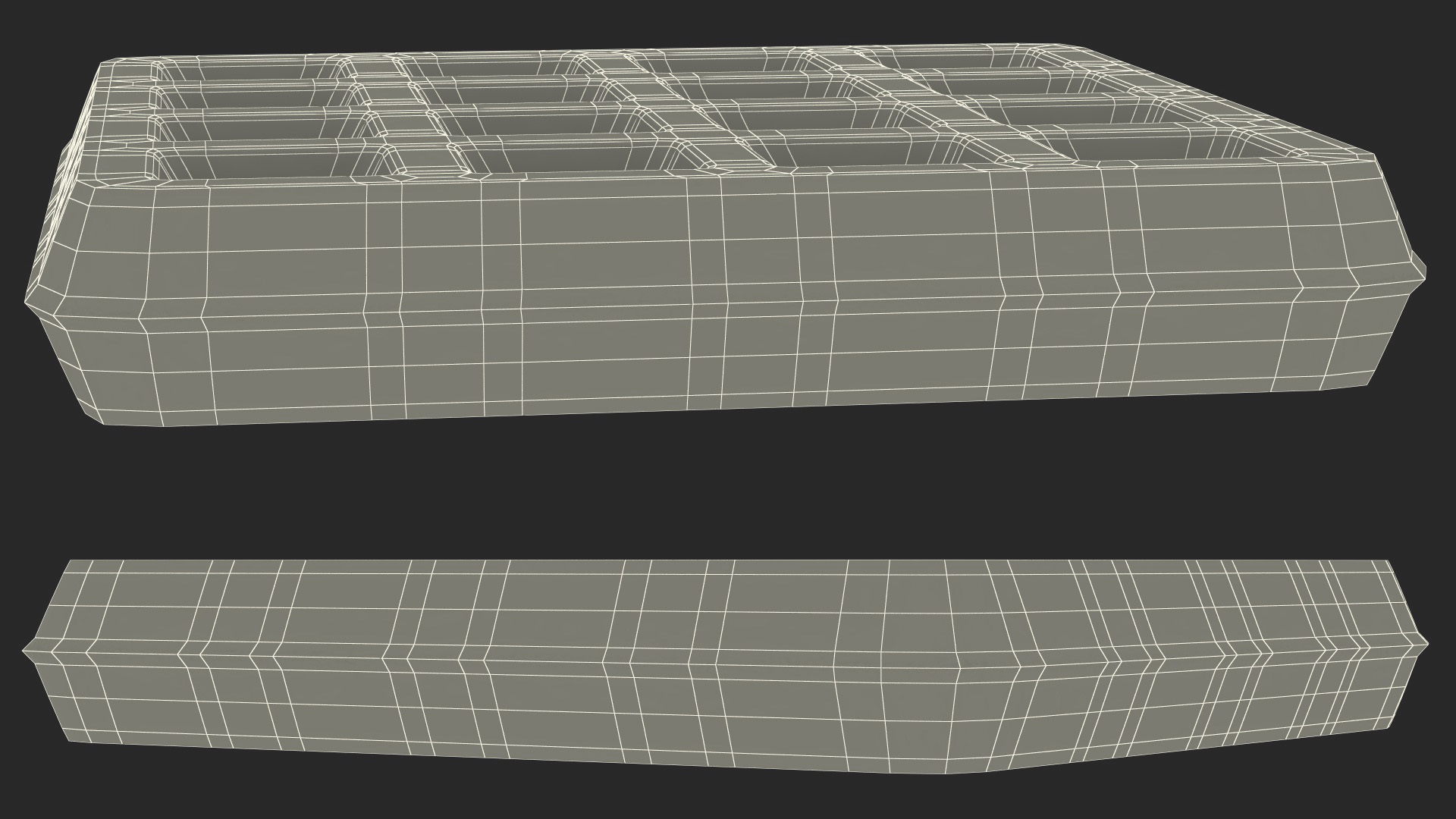Small Square Waffle 3D model