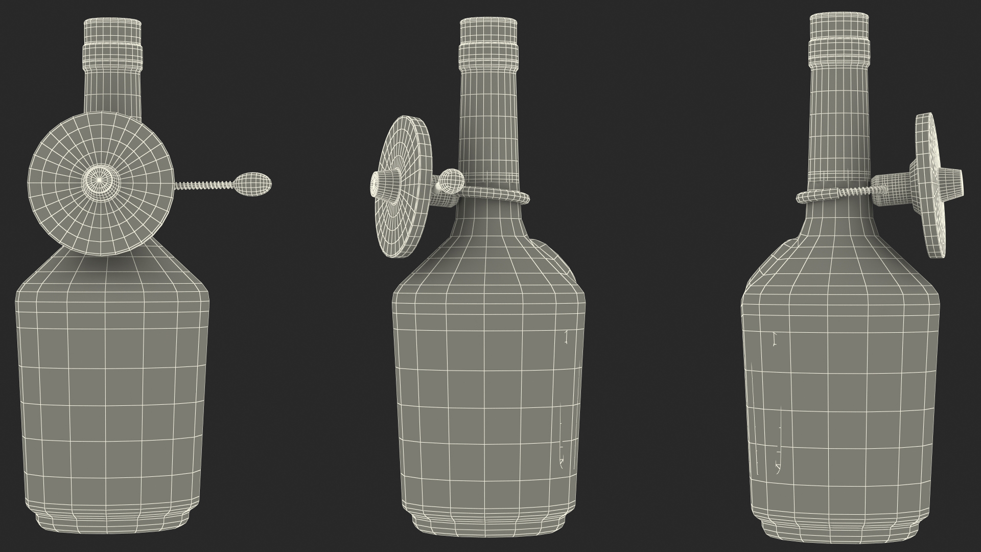 3D Hennessy VS Cognac with Anti Theft Tag model