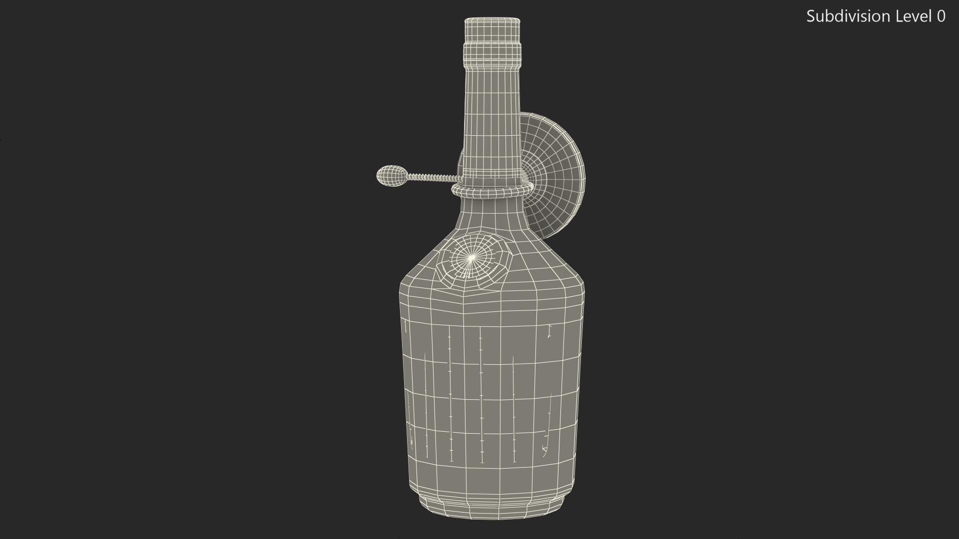 3D Hennessy VS Cognac with Anti Theft Tag model