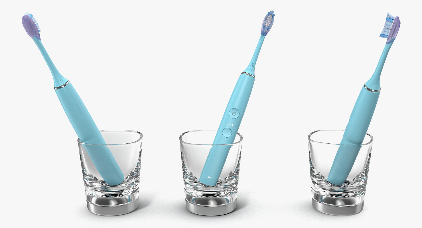 3D Electric Toothbrush with Glass Charger Generic